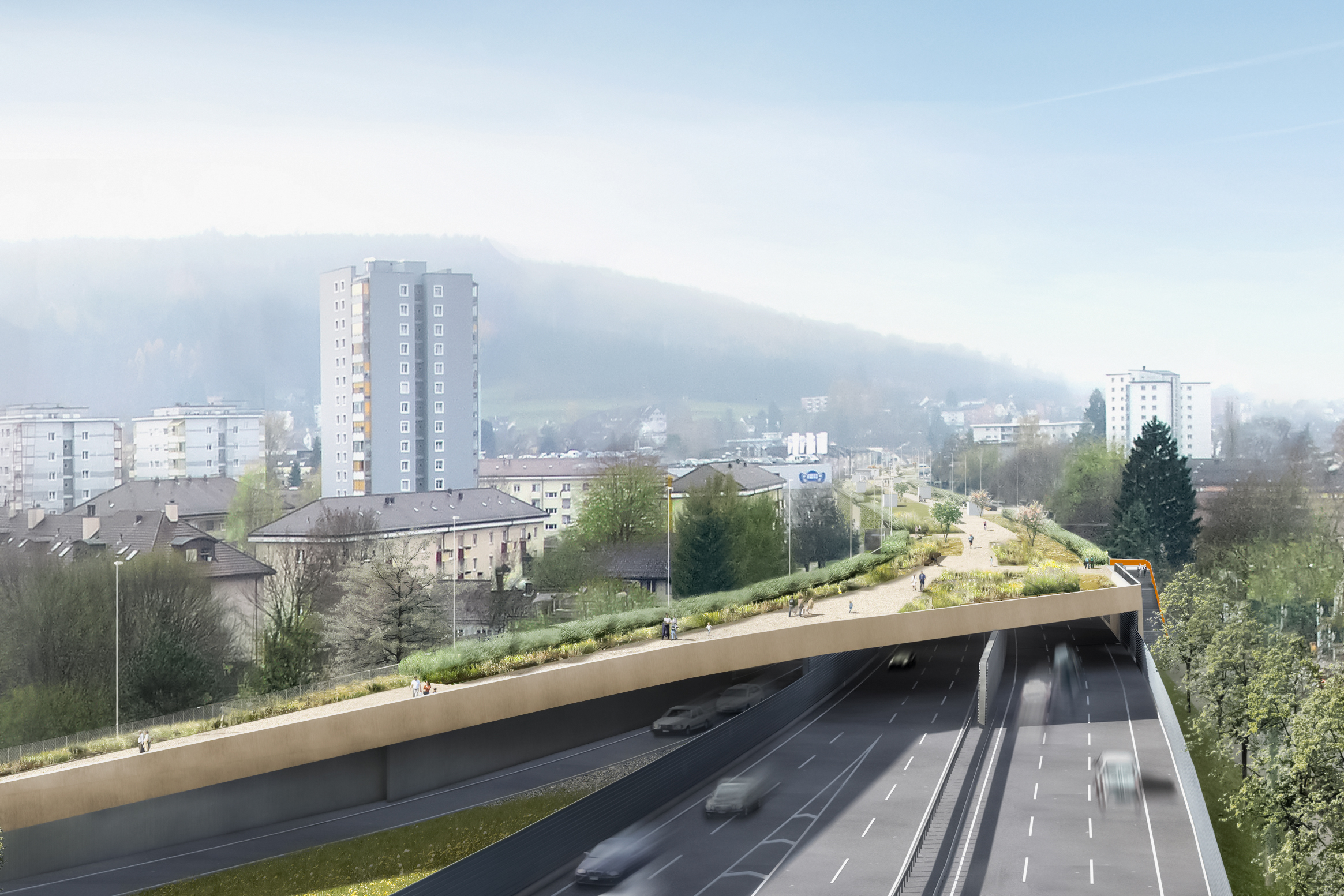 Das Portal Aubrugg im Zürcher Norden, wie es künftige Generationen kennenlernen könnten.