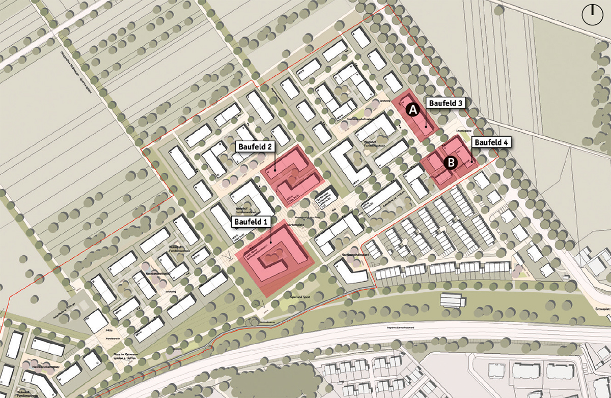 Das Entwicklungsgebiet Hilgenfeld liegt im Norden von Frankfurt am Main.