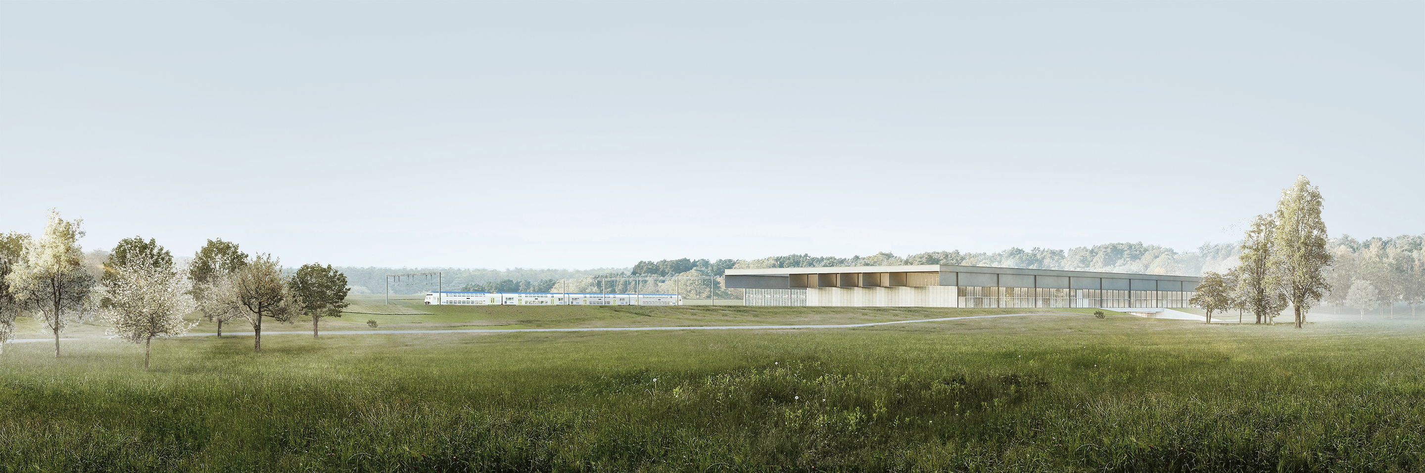 Die statische Struktur des Projekts von uas – unternehmen für architektur und städtebau, die auch im Aussenraum zu erkennen ist, ist wesentlicher Teil des Gebäudeausdrucks. Jedoch sind die Materialisierung und Dimensionierung der Struktur und ihre geradezu sakrale Wirkung nicht angemessen.