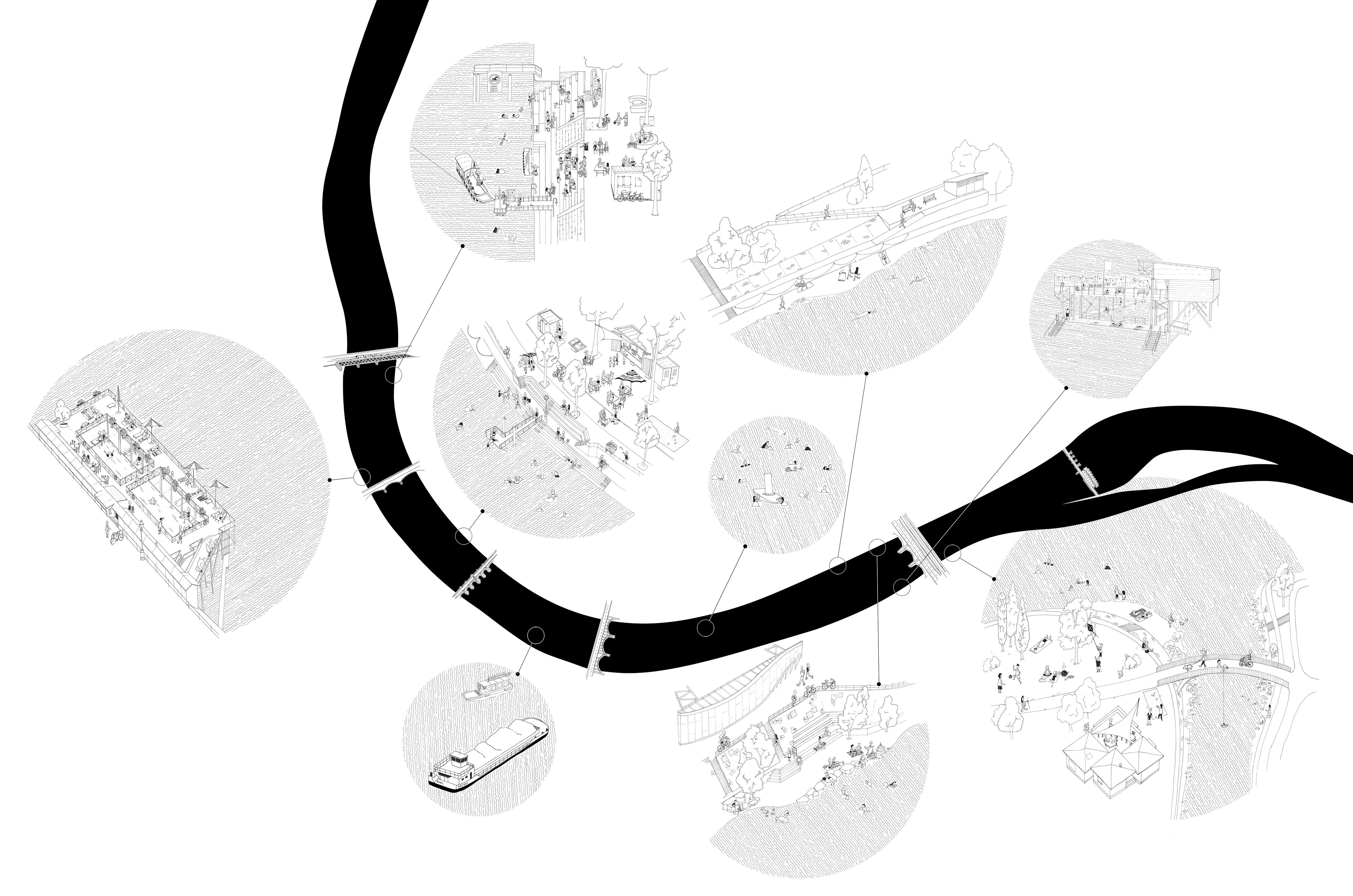 Usages du Rhin à Bâle