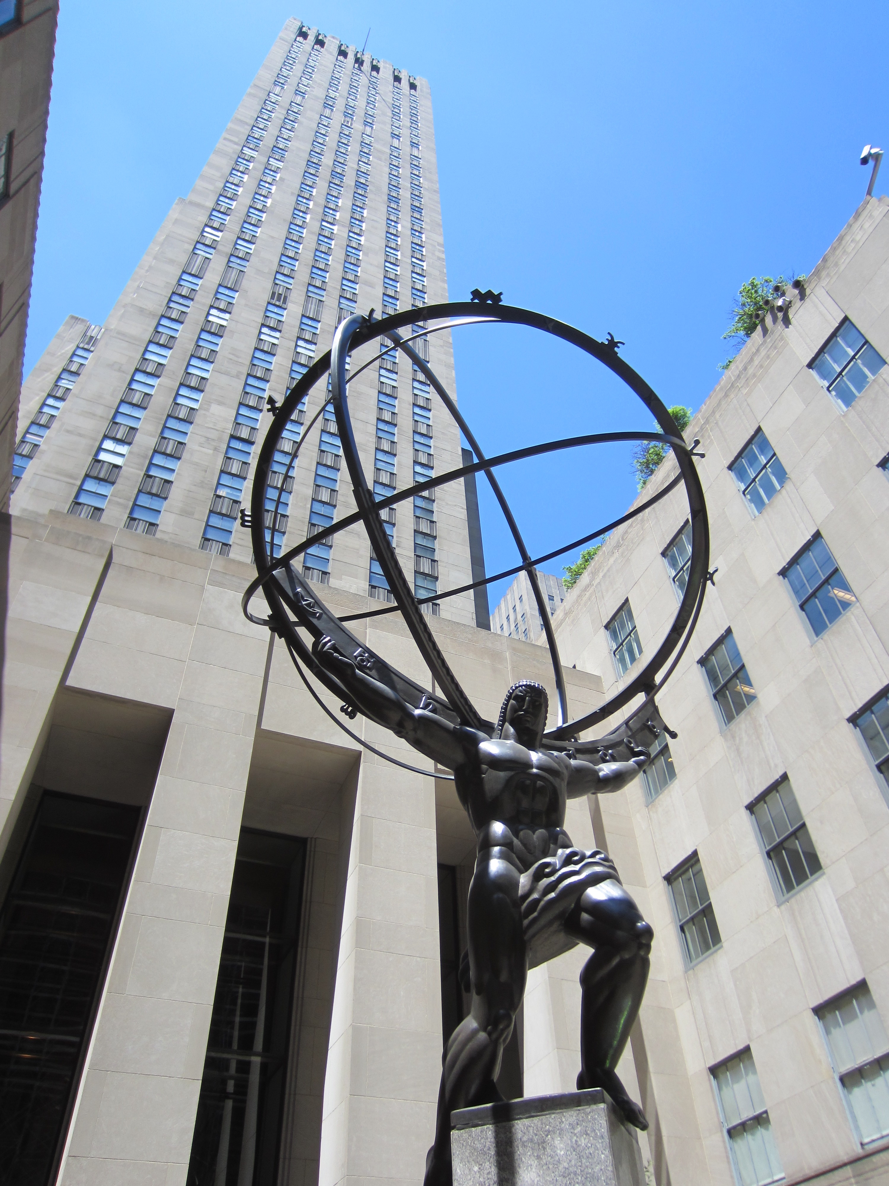Atlas vor dem Rockefeller Center in New York.