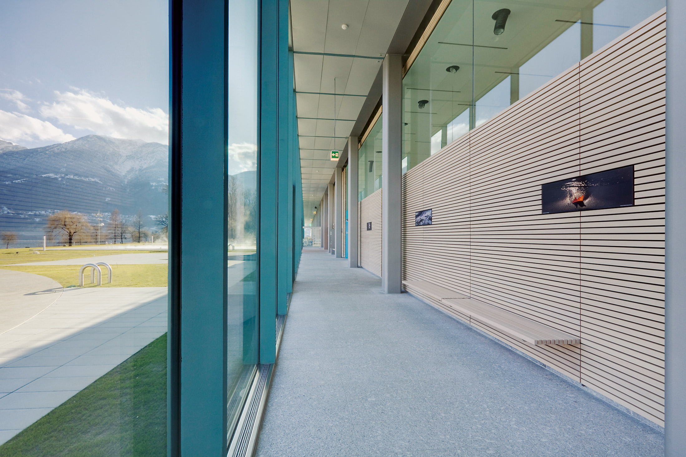 Il corridoio d'ingresso al Lido