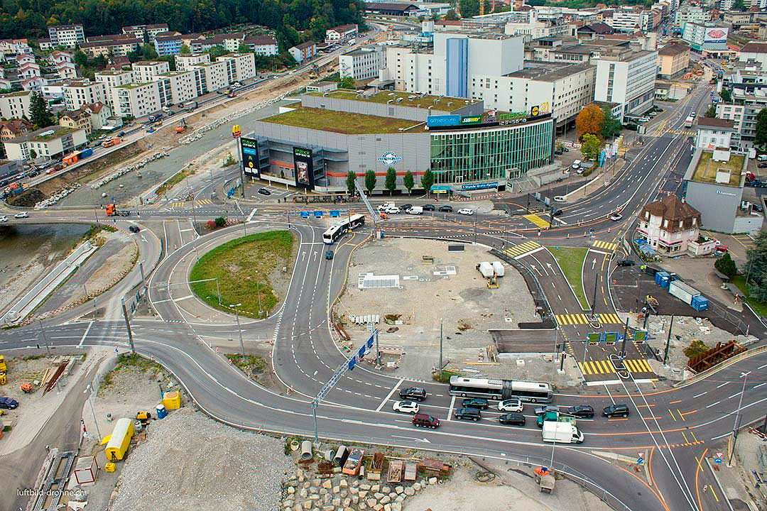 Preisträger der Kategorie 2 «Infrastrukturbau»: Der Seetalplatz Emmenbrücke wurde mit einem Team aus den Bereichen Architektur, Verkehr, Raumplanung, Statik und Wasserbau grundlegend erneuert.