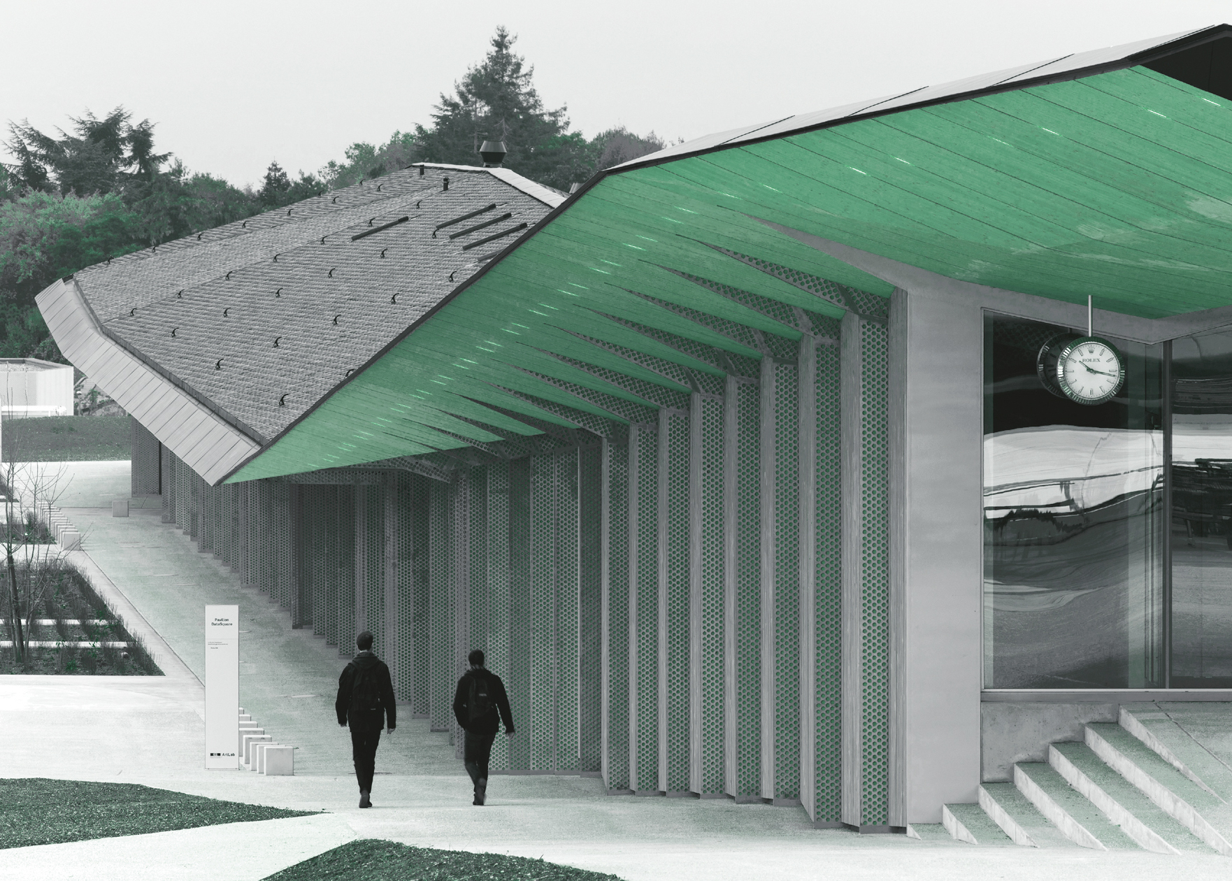 Under One Roof – project for the EPFL ArtLab, EPFL Campus, Lausanne (Switzerland) Kengo Kuma &amp; Associates, 2016
