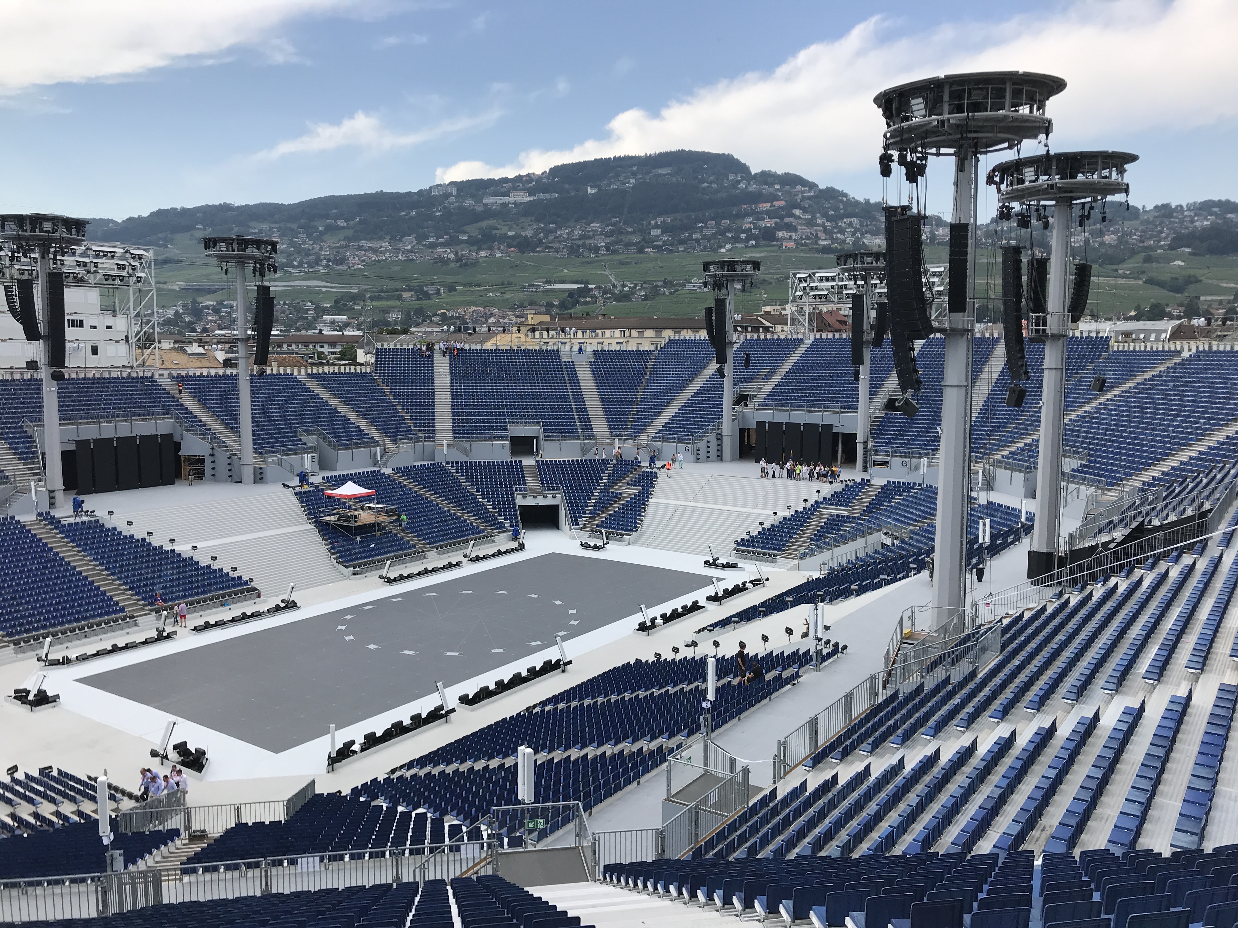 Visite de l'arène de la Fête des Vignerons 2019