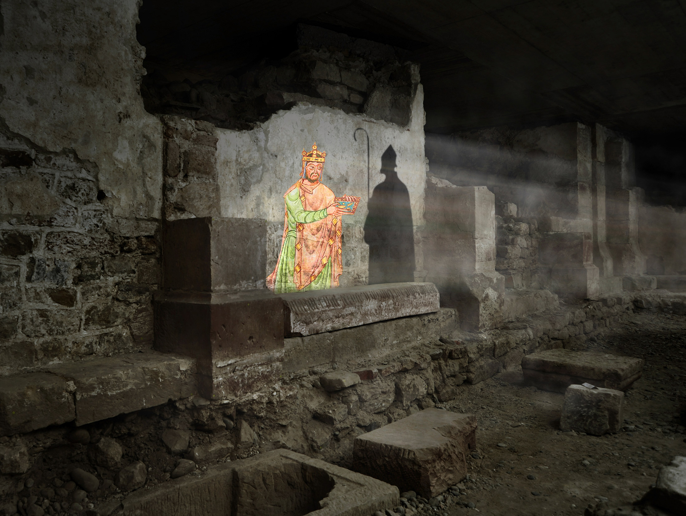 La cripta della Cattedrale di Basilea