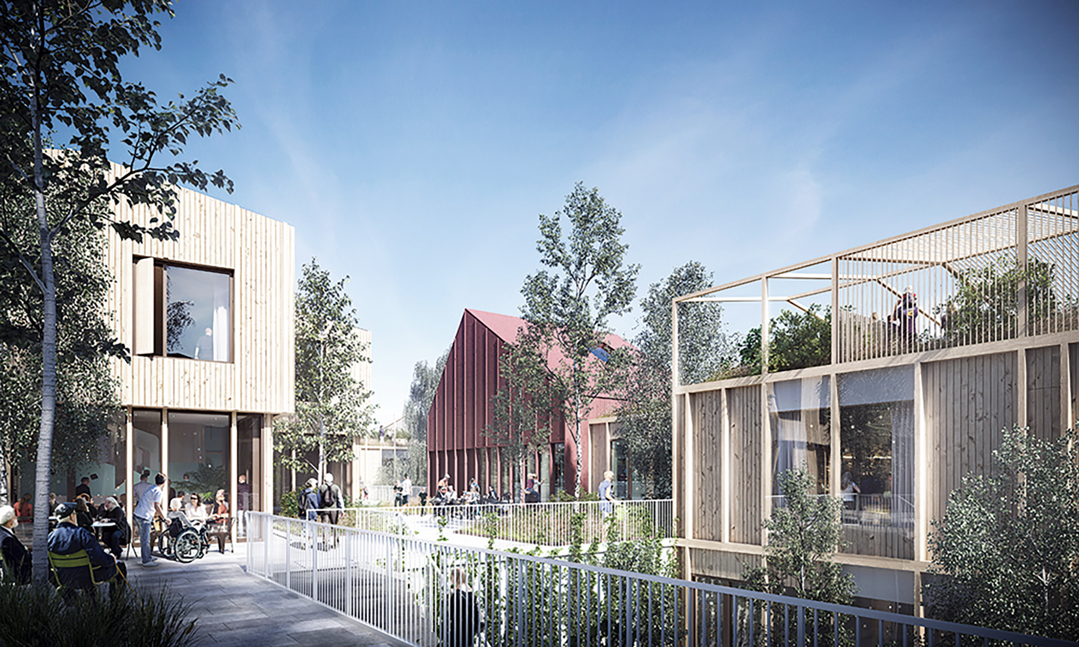 NORD Architects, Furuset Hageby, Oslo, Norvegia, 2018 - in corso. Render