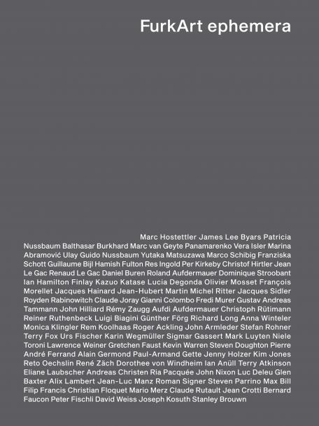 Titelbild der Publikation «Furkart Ephemera», Thomas Rodriguez. Herausgeber: Captures Éditions, April 2019.