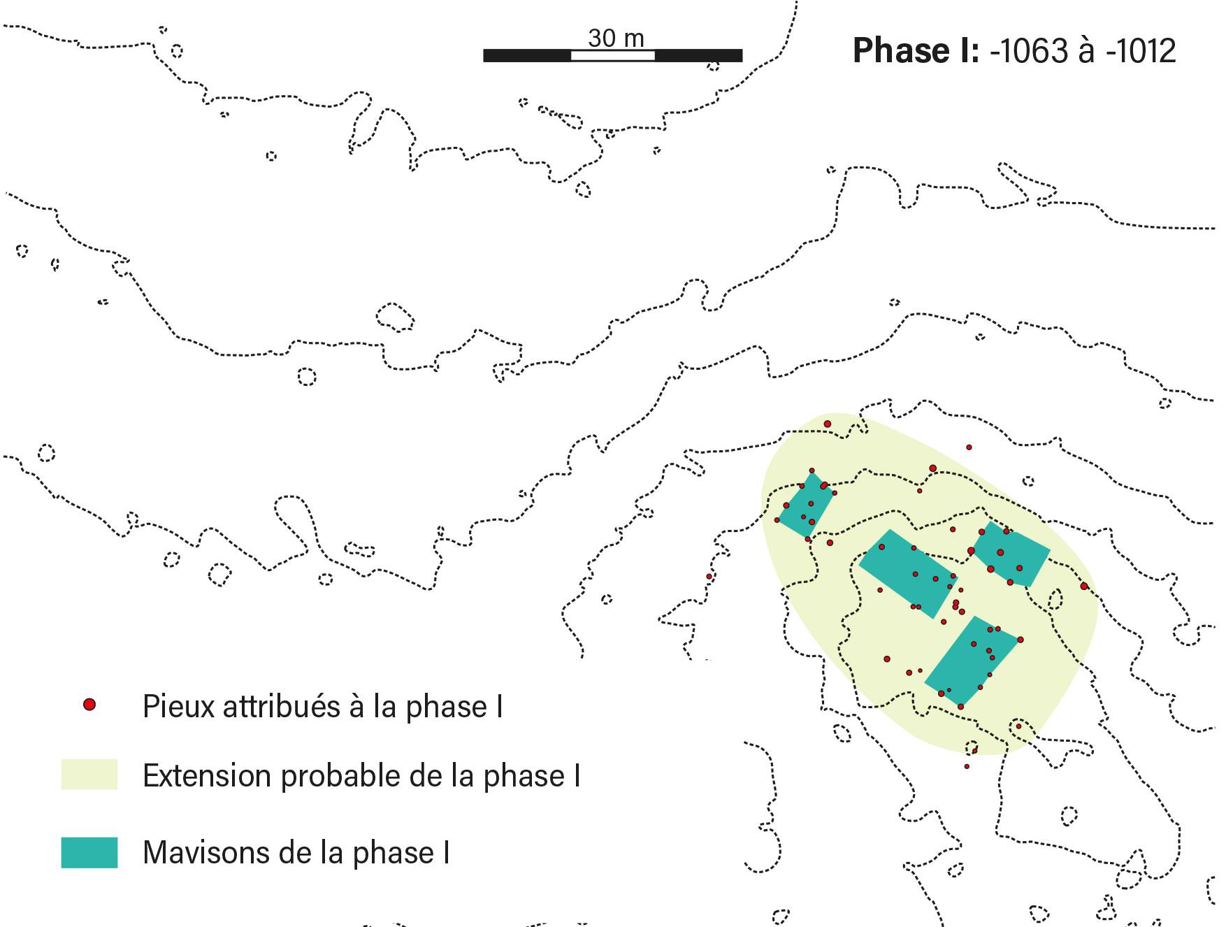4a : évolution de l'habitat sur le site du Plonjon