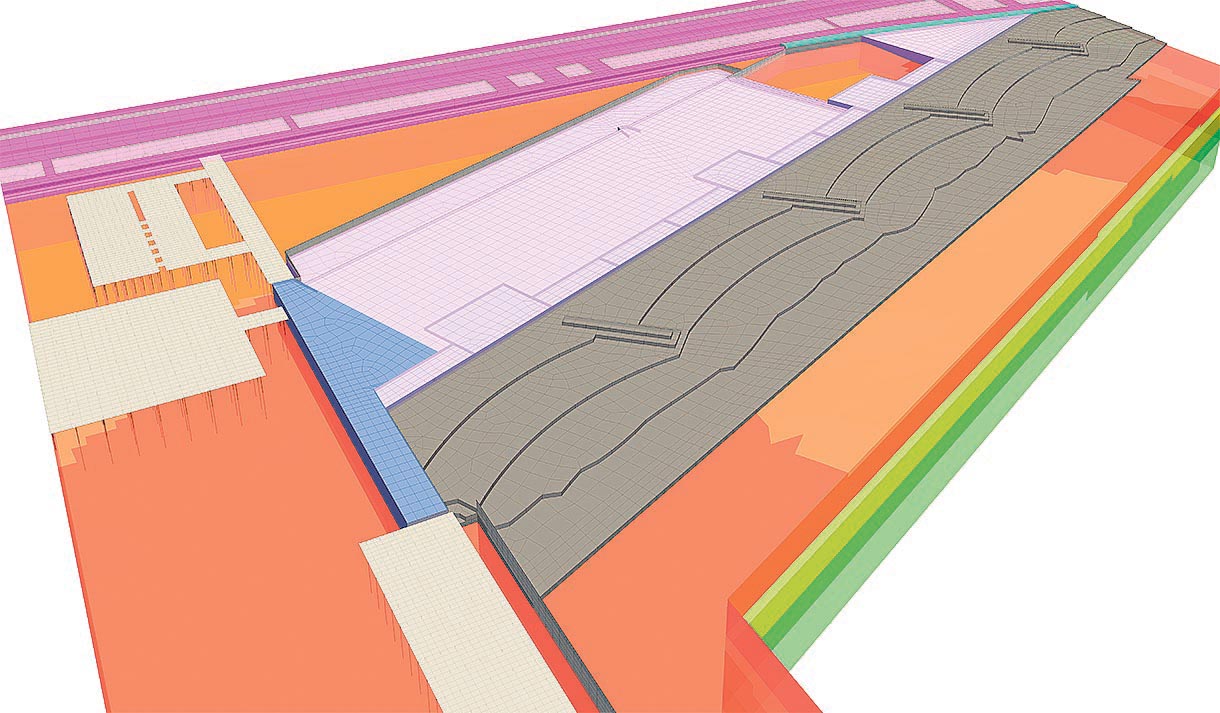Fig. 11 :  360 jours, fin de la Plage, suite remblai Zone Détente