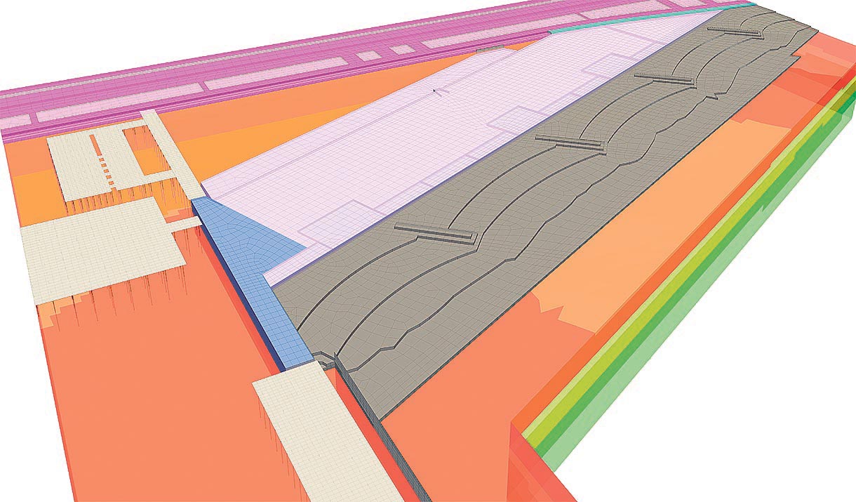 Fig. 12 :  440 jours fin des travaux de remblai