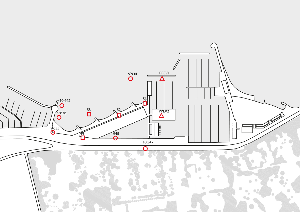 Fig. 5 :  Position des sondages (infographie ADR)