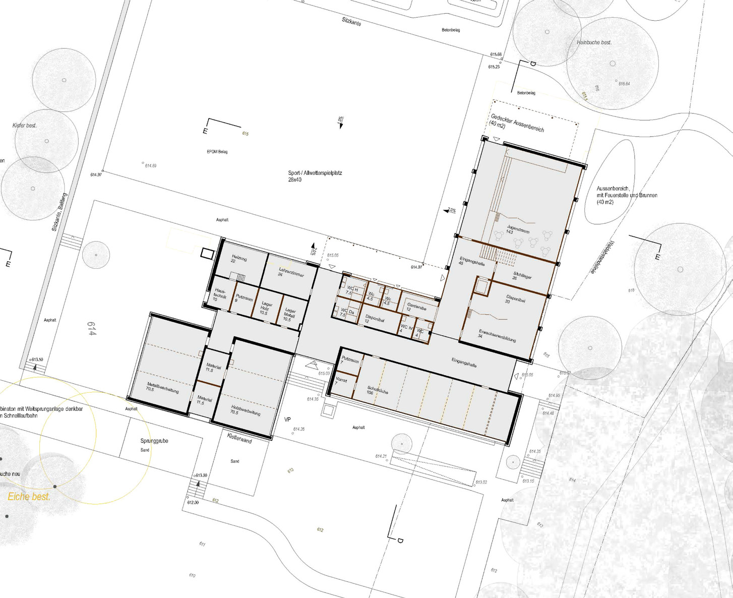 Erdgeschoss Schule, 3. Rang «Goal!» von Gut &amp; Schoep Architekten