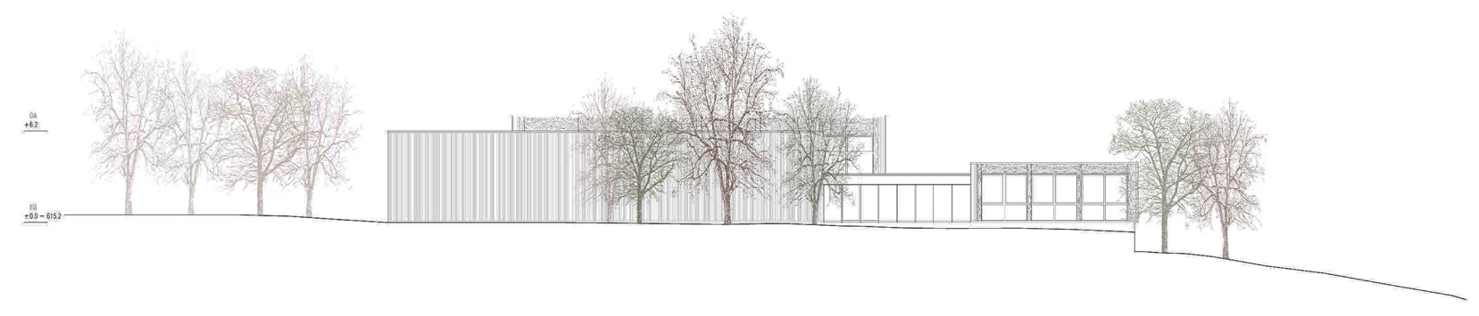 Ansicht, Projekt «Magnete» von weberbrunner architekten