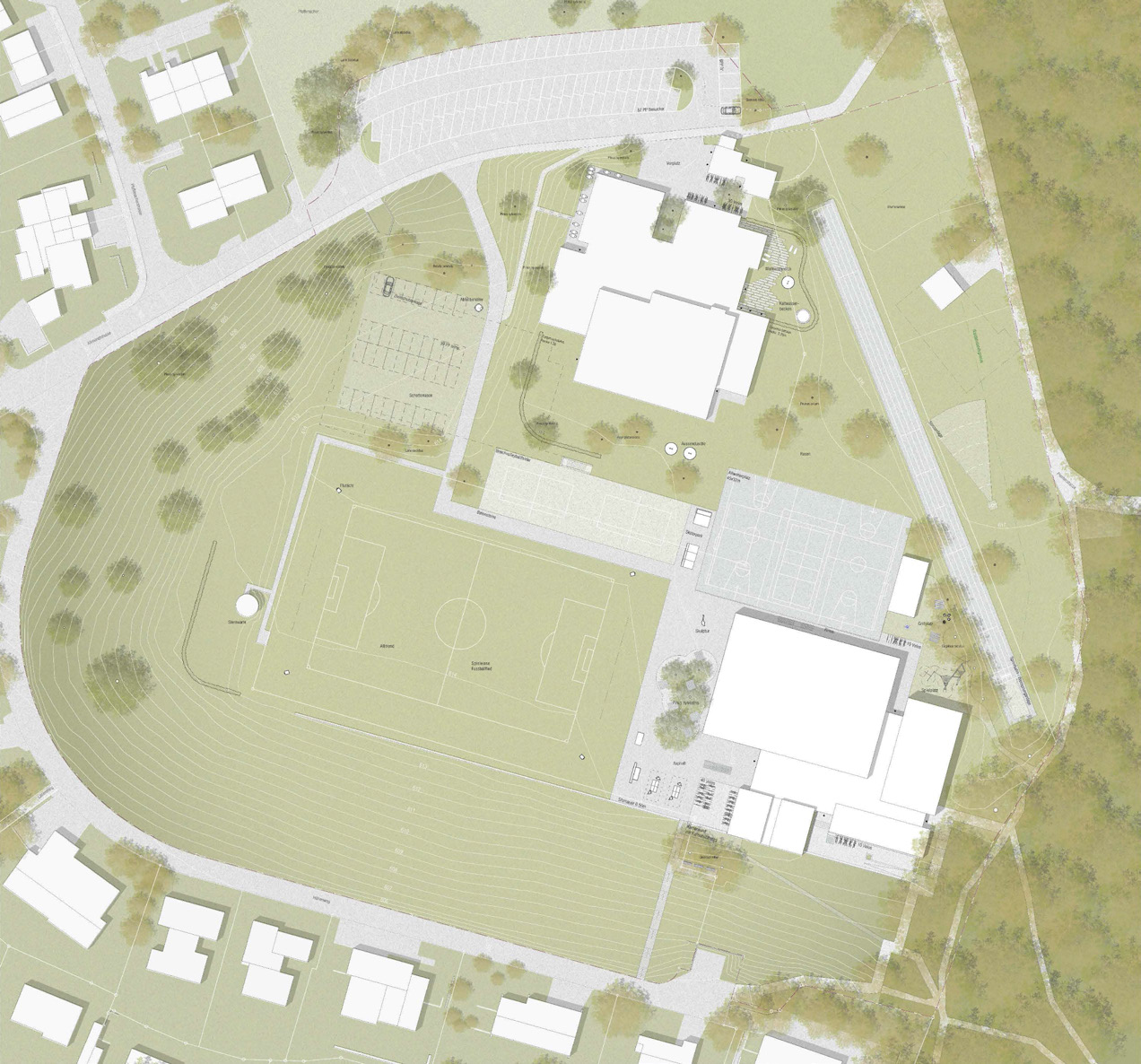 Situation, Projekt «Magnete» von weberbrunner architekten