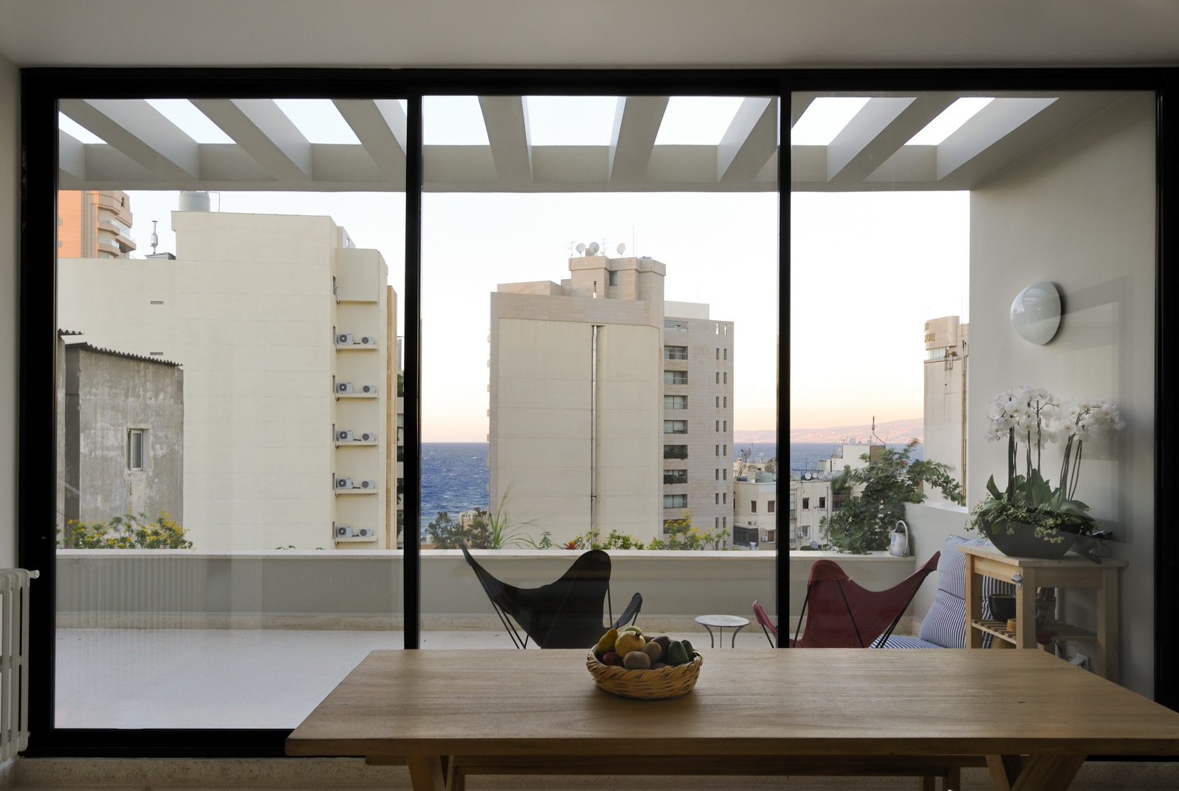 Van Dick Apartment: Blick zum Mittelmeer.