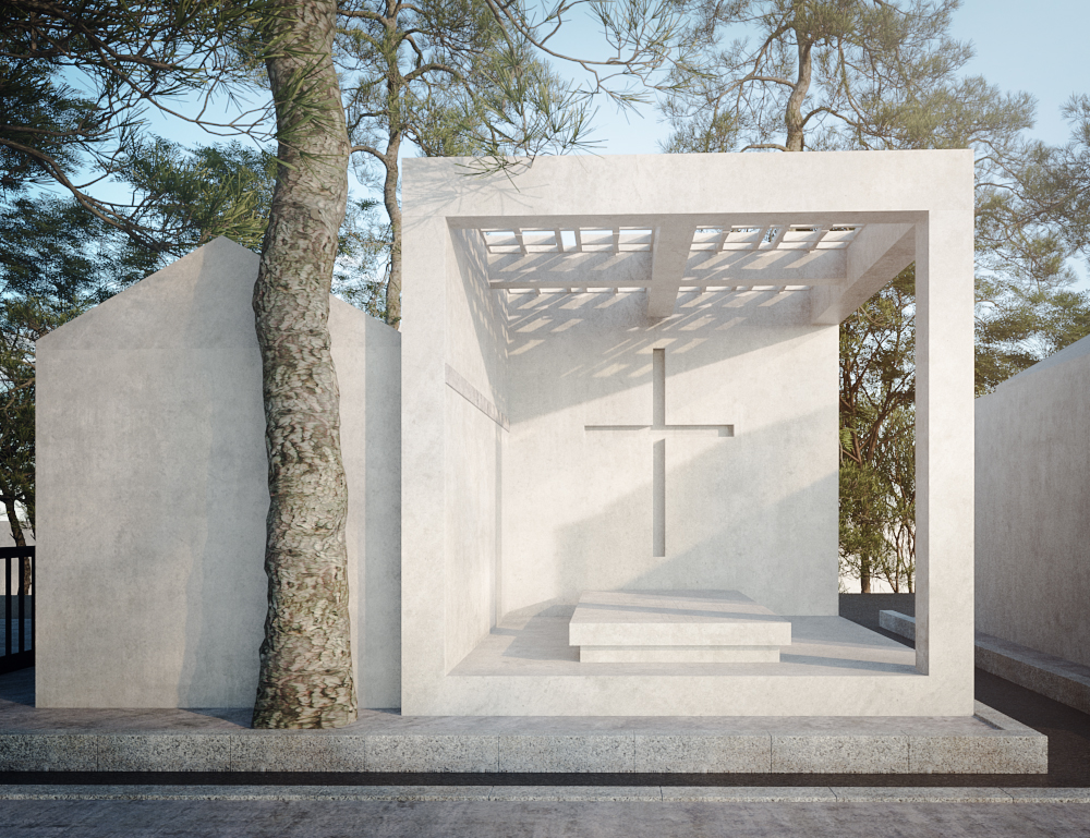 Familiengrab im maronitischen Friedhof.