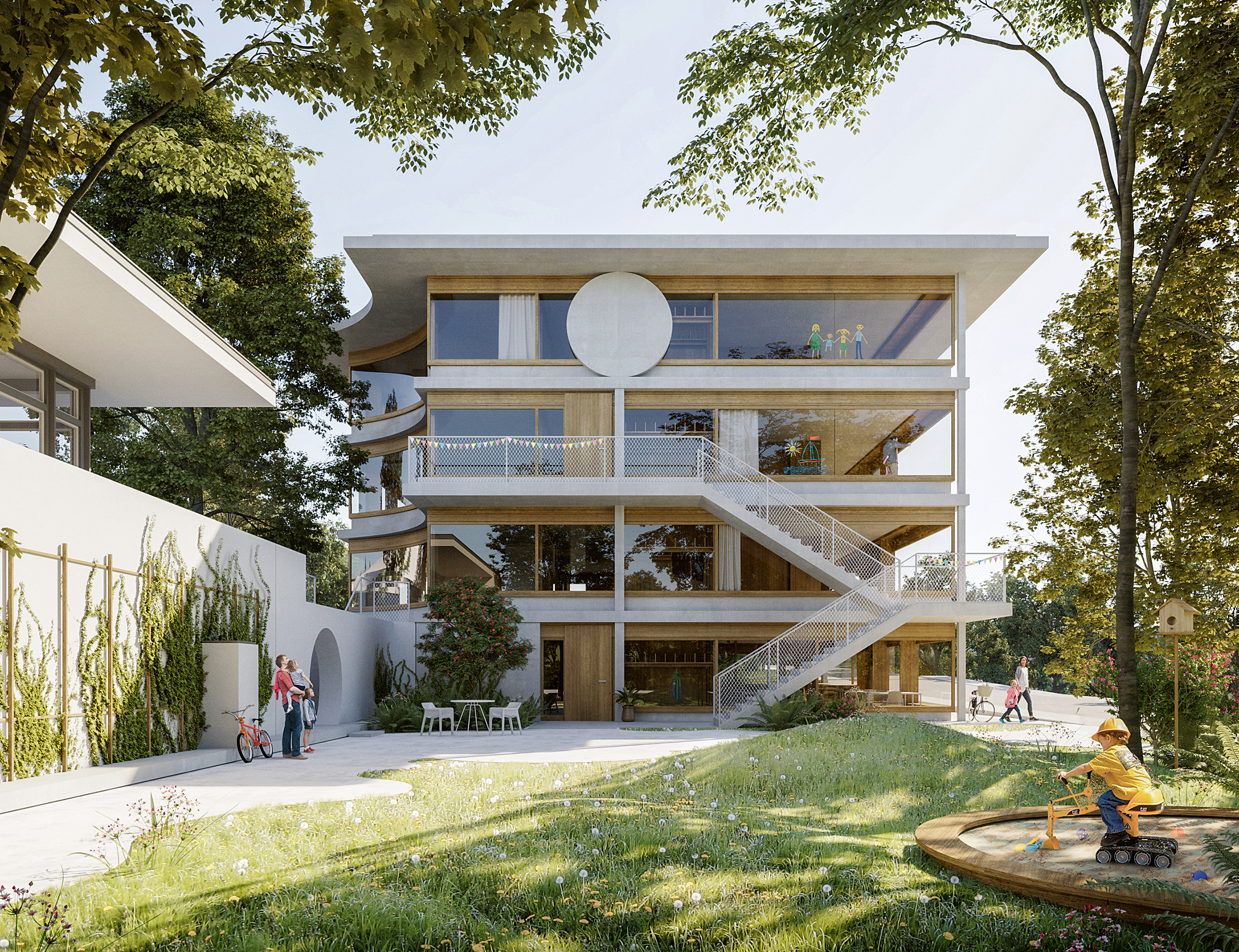 Studio David Klemmer und Bianca Anna Böckle entwarfen eine Auskerbung zur Sommerlinde.