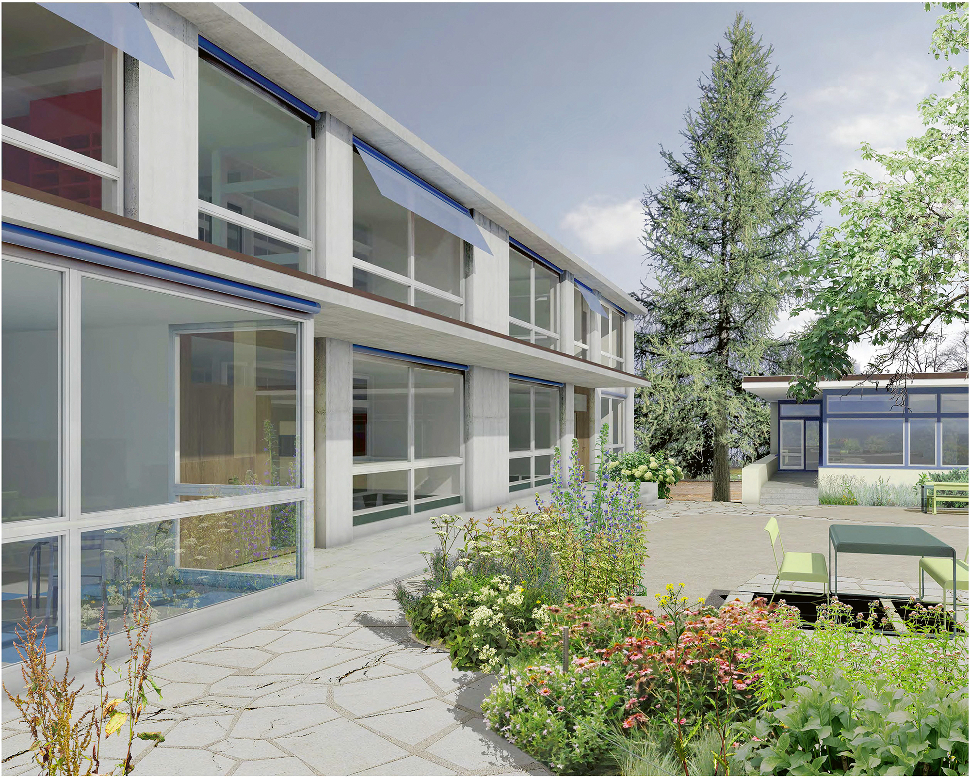 Alessandra Villa Architektur verfolgen ein Konzept analog zur bestehenden Typologie.