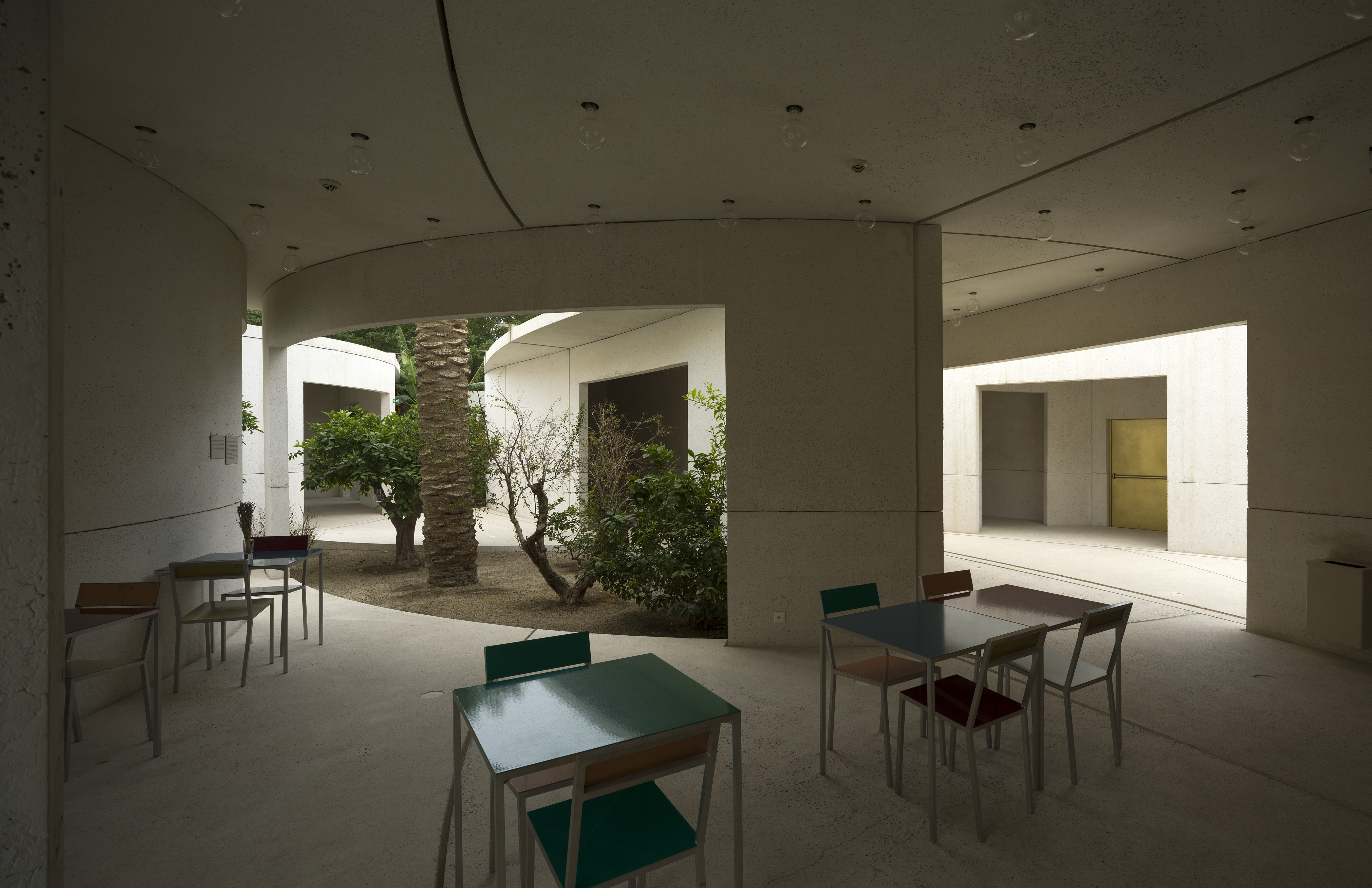 Archaeologies of Green pavilion from inside