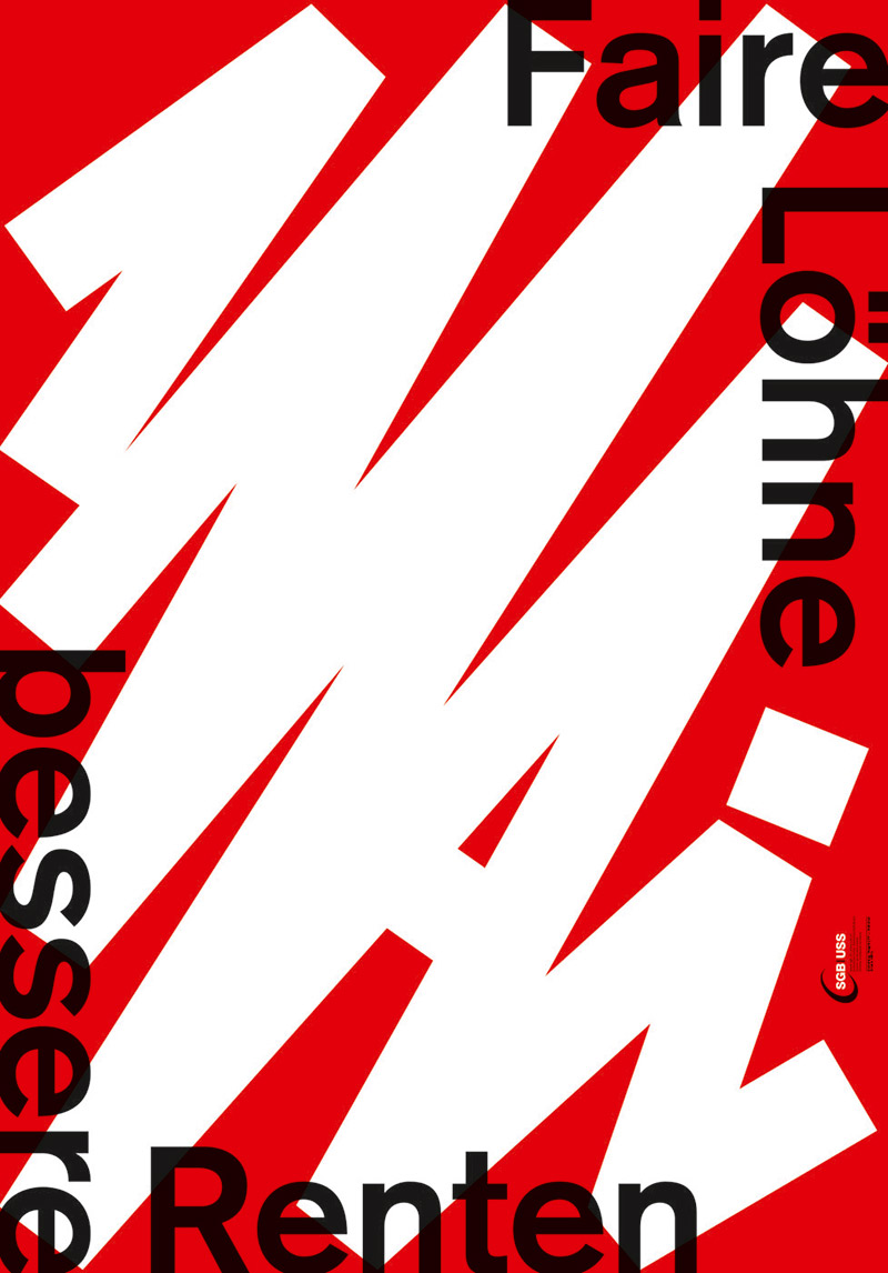 Tra i 4 candidati della sezione «Communication Design» ci sono i poster politici anticonvenzionali dello studio Hubertus Design di Zurigo.