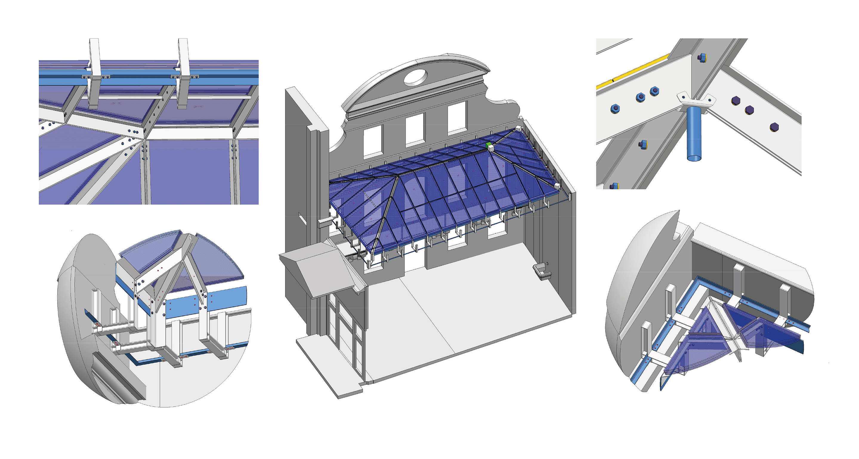 Ein individuell gelagertes Walmdach ersetzt das stark geneigte Pultdach aus den 1980-er Jahren.