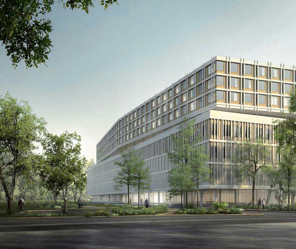 Bei «Merlin» sind Sockel und Bettenhaus übereinandergestapelt.