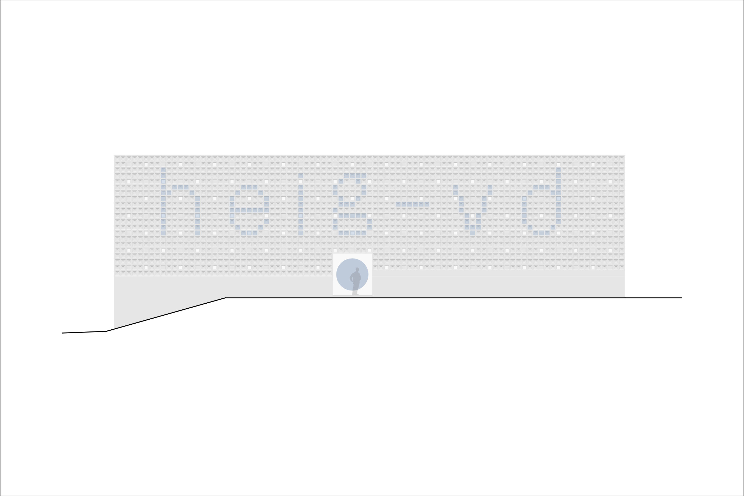 Elevation frontale du projet