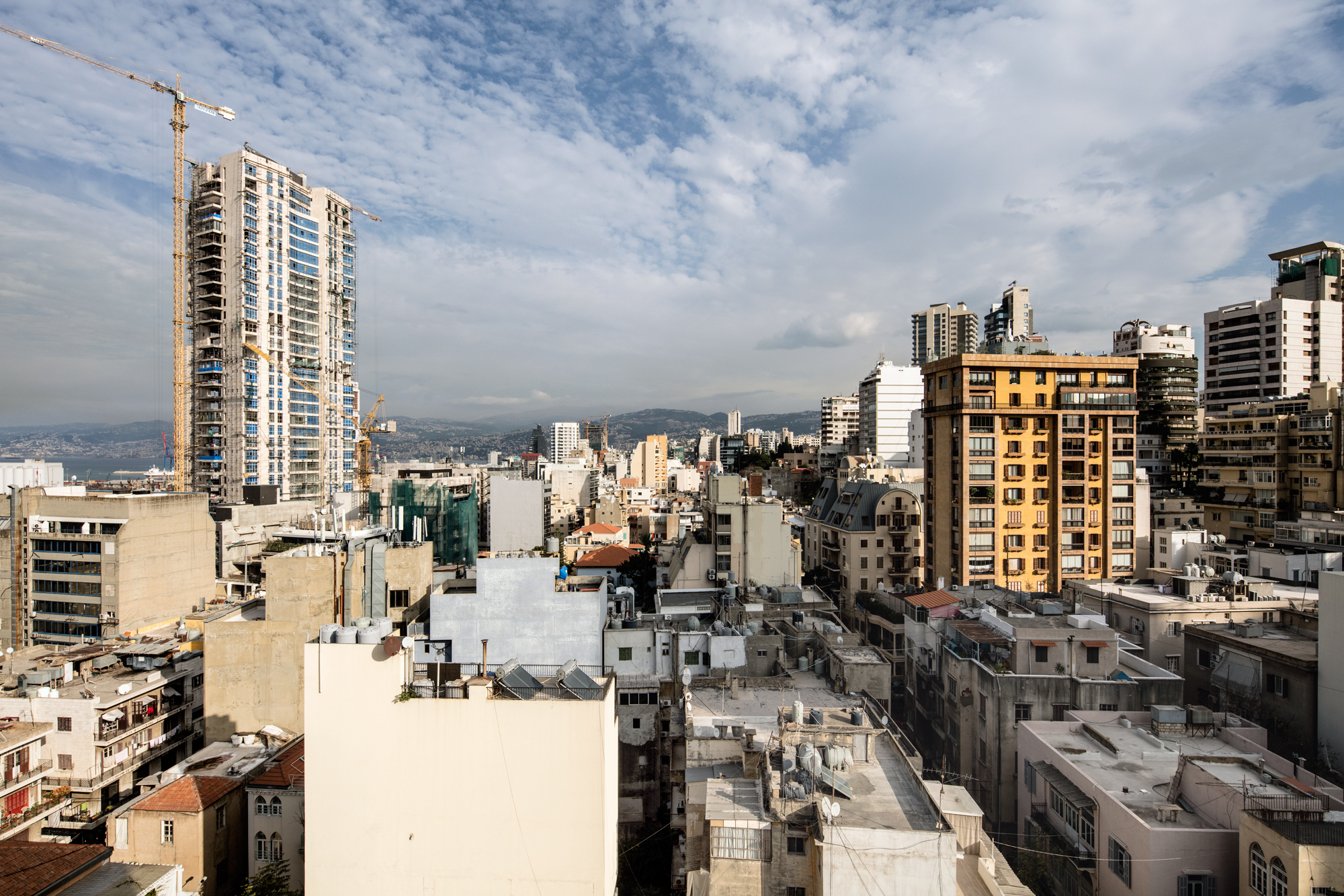 Blick auf Ost-Beirut mit seiner sich ständig verändernden Skyline.