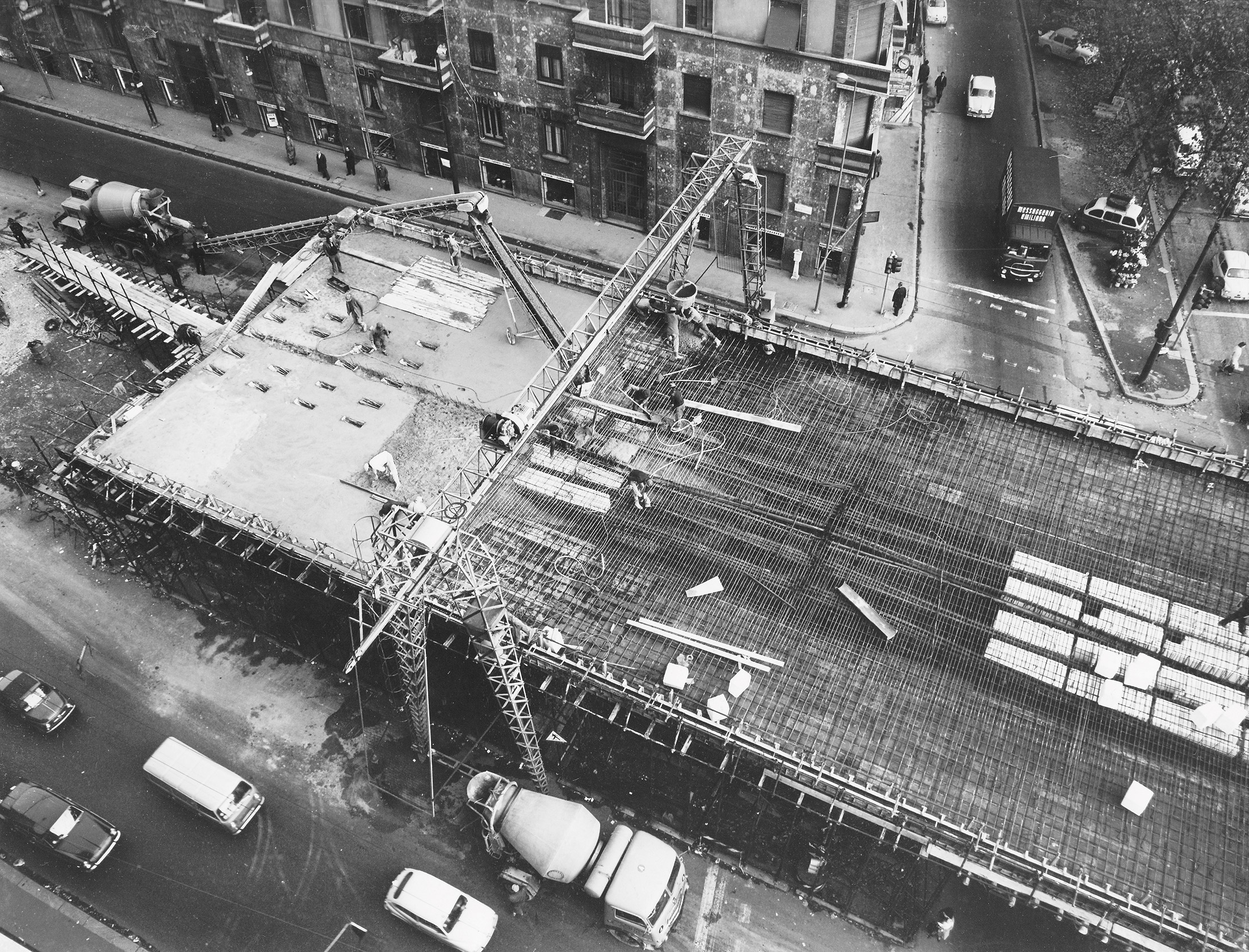 Viadotto di viale Certosa-Monte Ceneri, getto  dell’impalcato