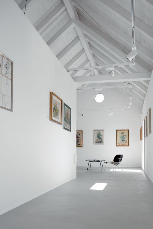 L'interno del Museo Mecrì di Minusio, progettato da Inches Geleta Architetti