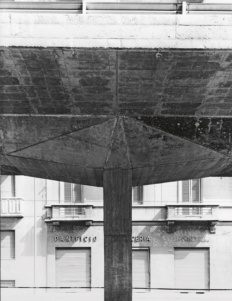 Viadotto di viale Certosa-Monte Ceneri, viste di dettaglio della sagomatura delle pile