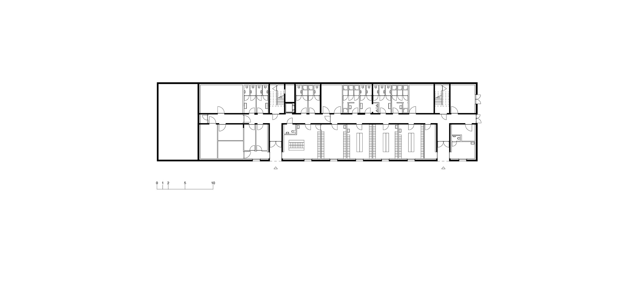 Centro Sci Nordico, Campra, pianta del livello -1