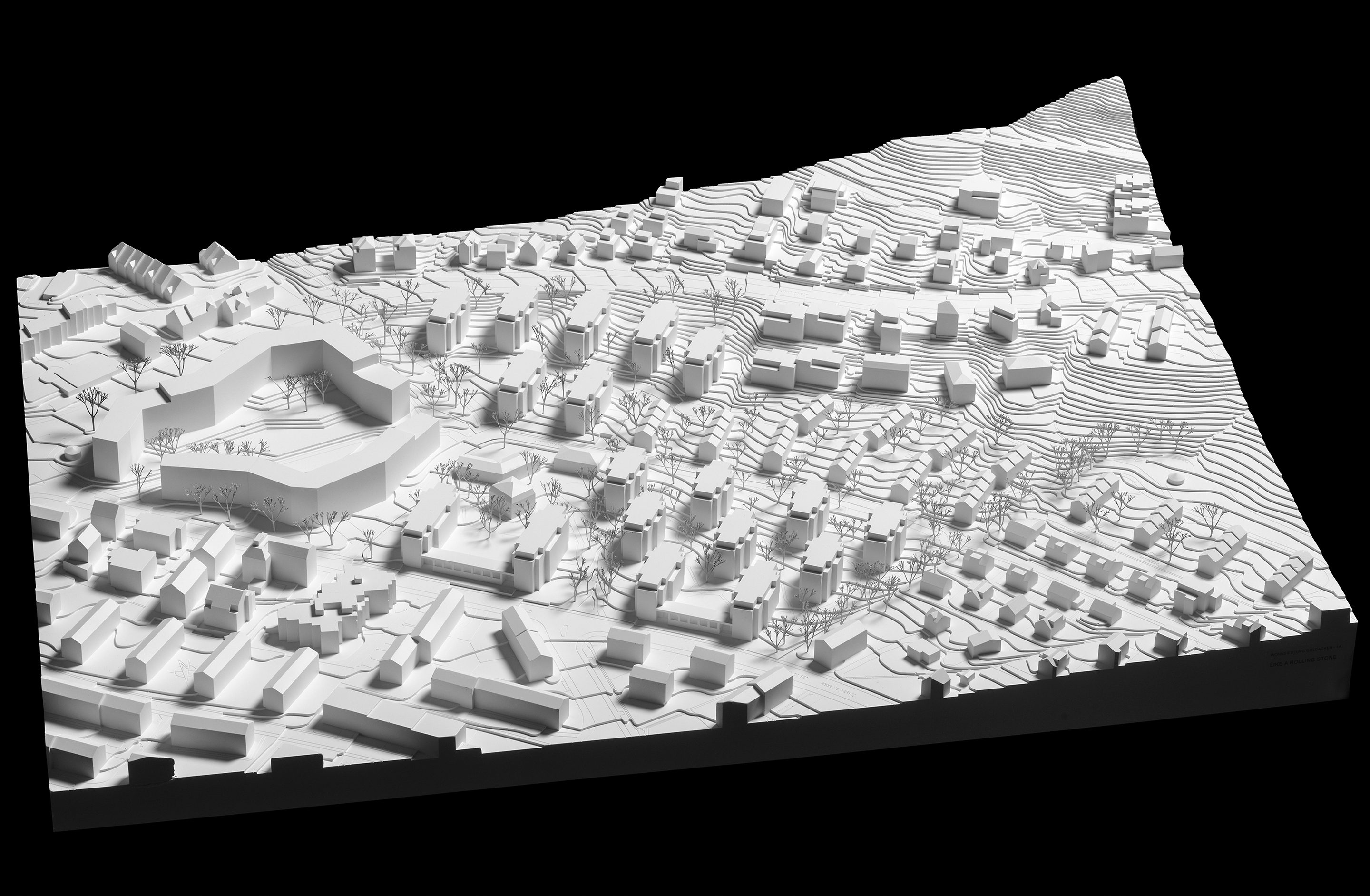 Modellansicht des Entwurfs «Like a Rolling Stone».