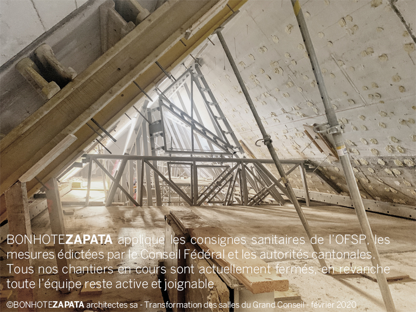 Transformation et rénovation de l’Hôtel de Ville et nouvelle salle du Grand Conseil à Genève.