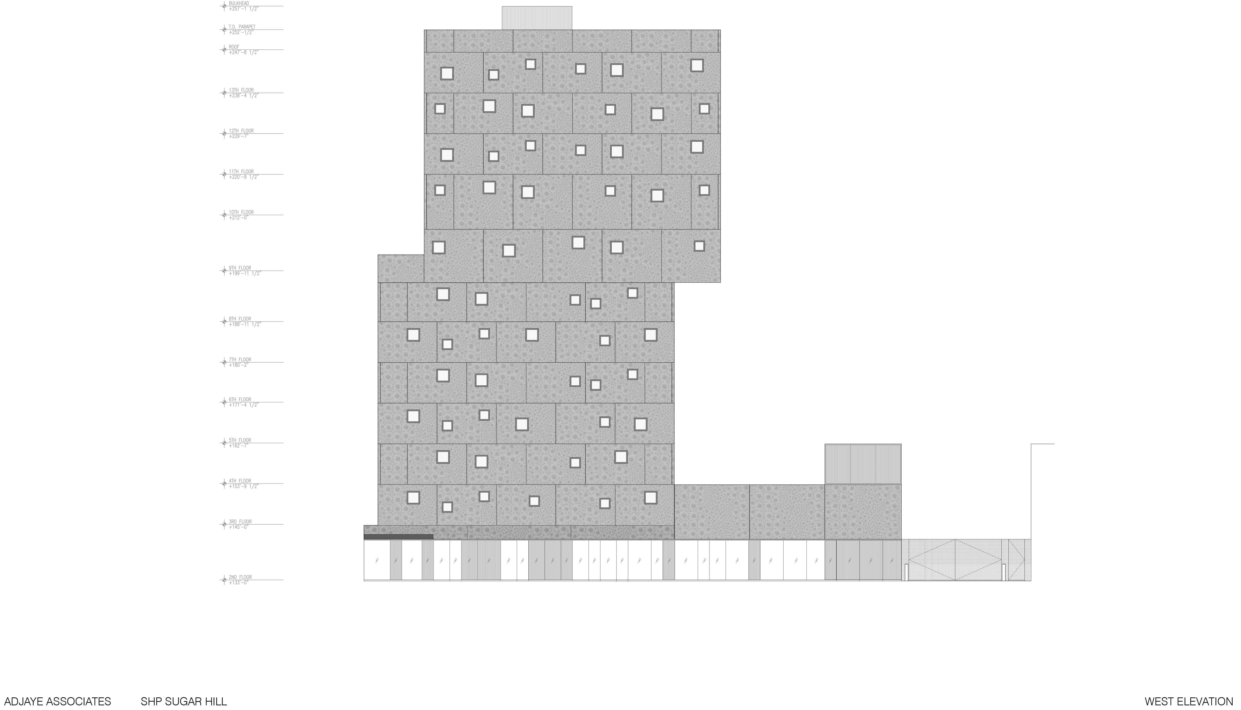 Elévation Ouest - Sugar Hill