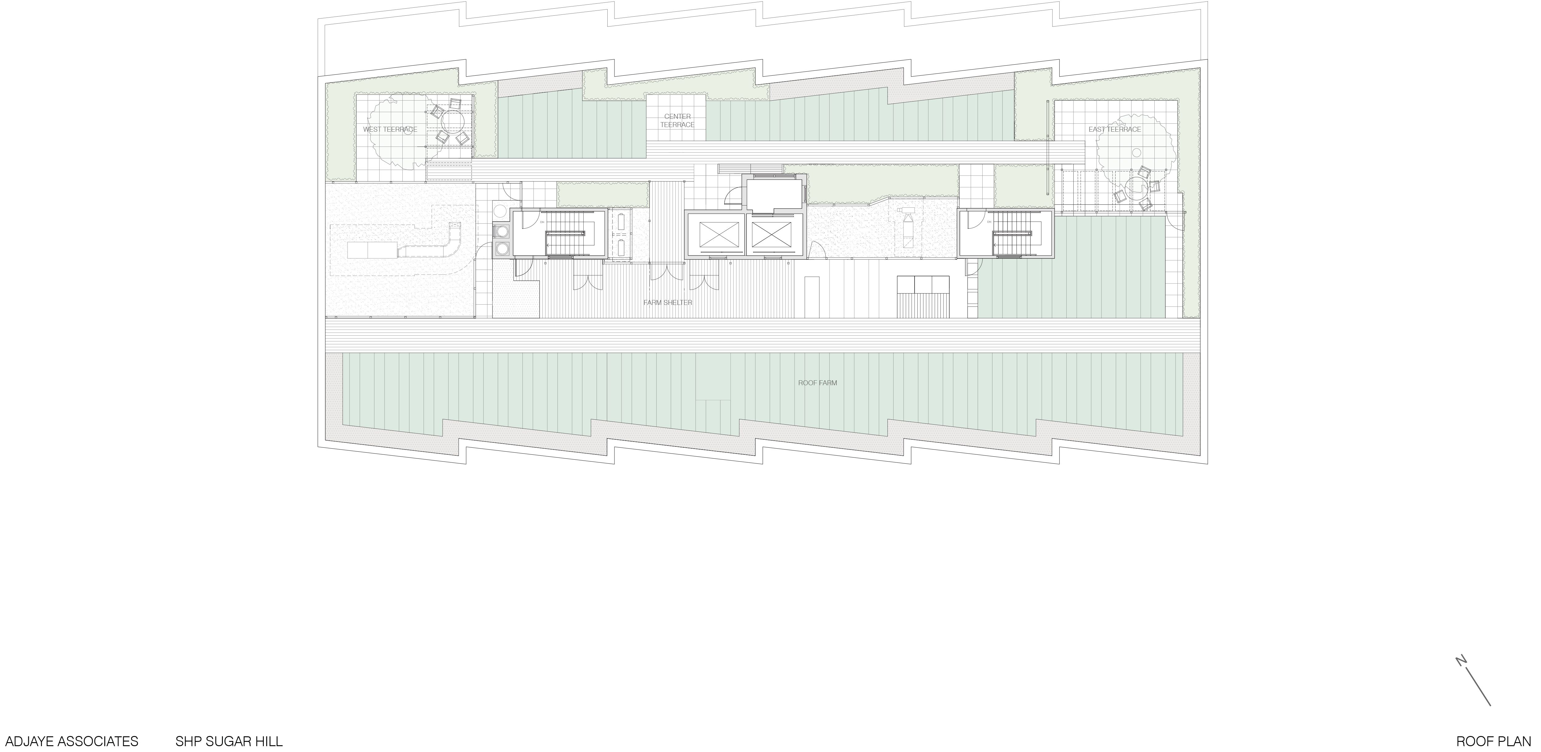 Plan du toit - Sugar Hill