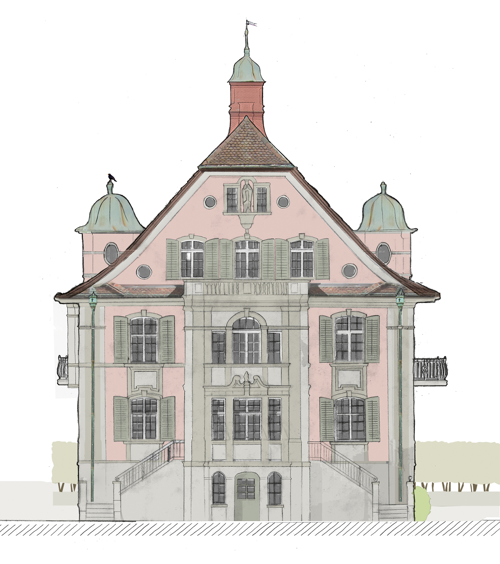 Skizze Villa Hotz Zug