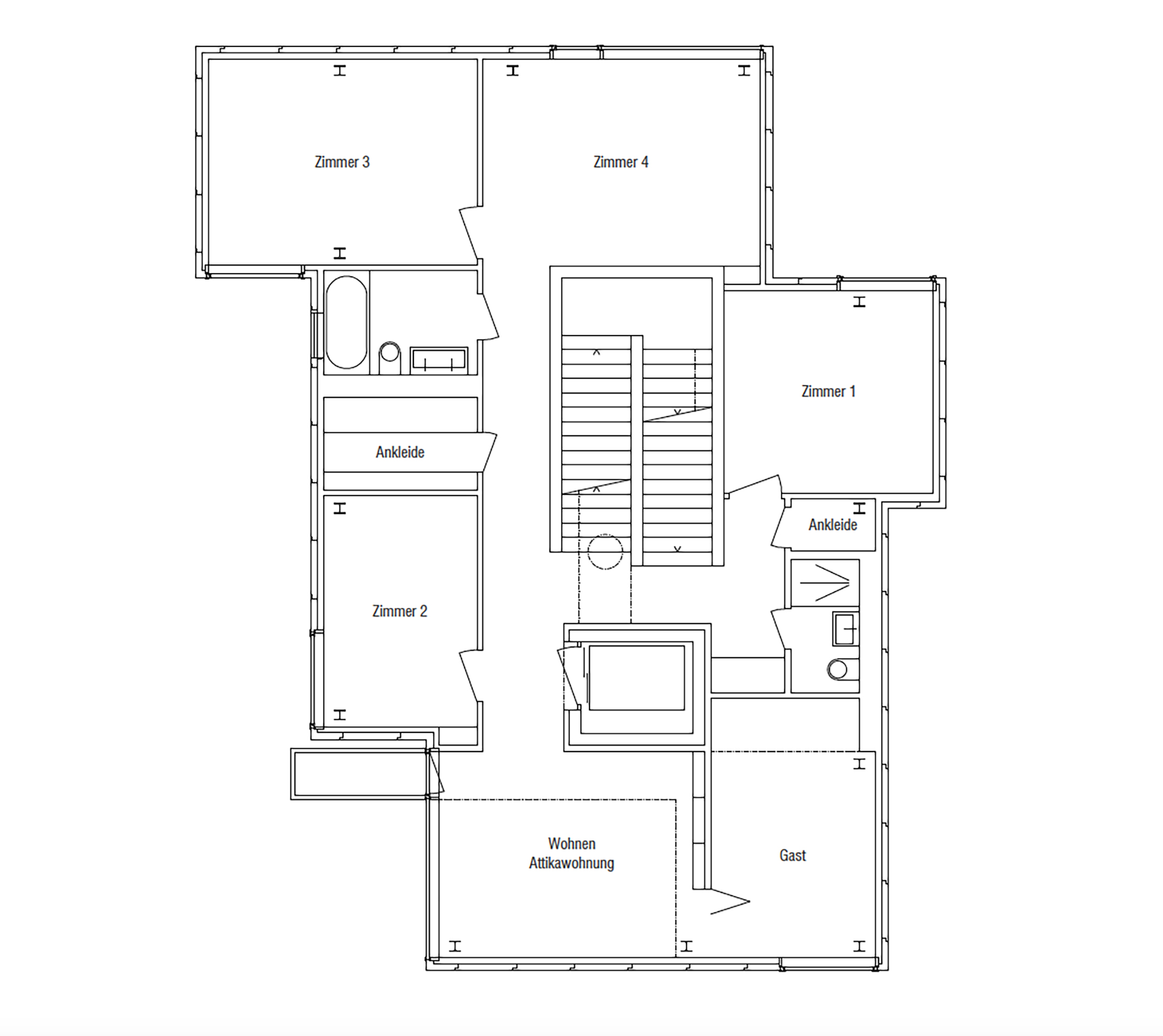 IdentitaetArchitektur_MFH-Regensbergstrasse_Grundrisss