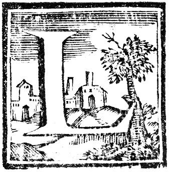 Capolettera da «La Religione e provida vigilanza» di Paolo Maurizio Caissotti, 1786