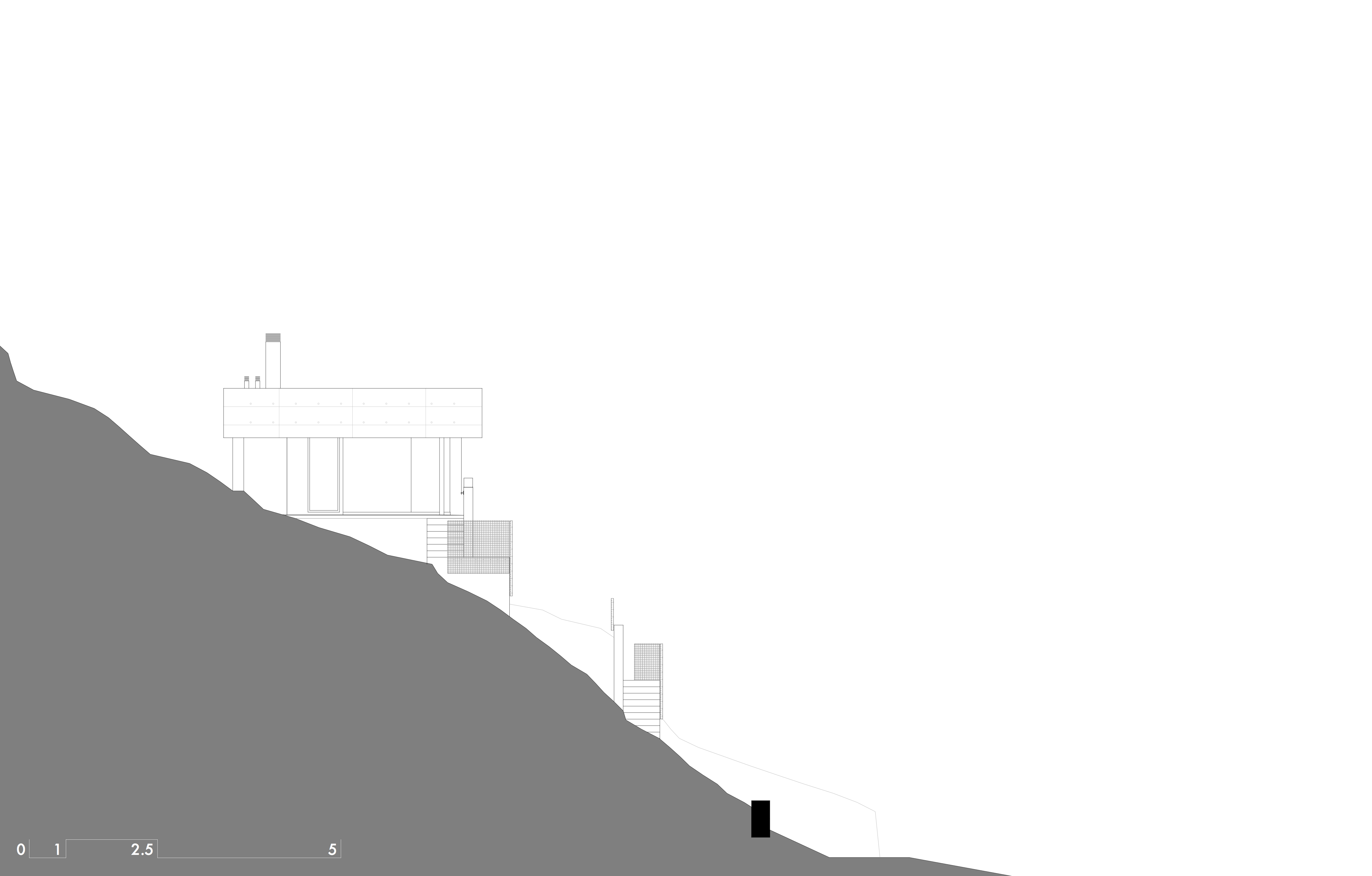 Facciata ovest di Casa Po', Pianezzo, di Architetti Bianchi Clerici