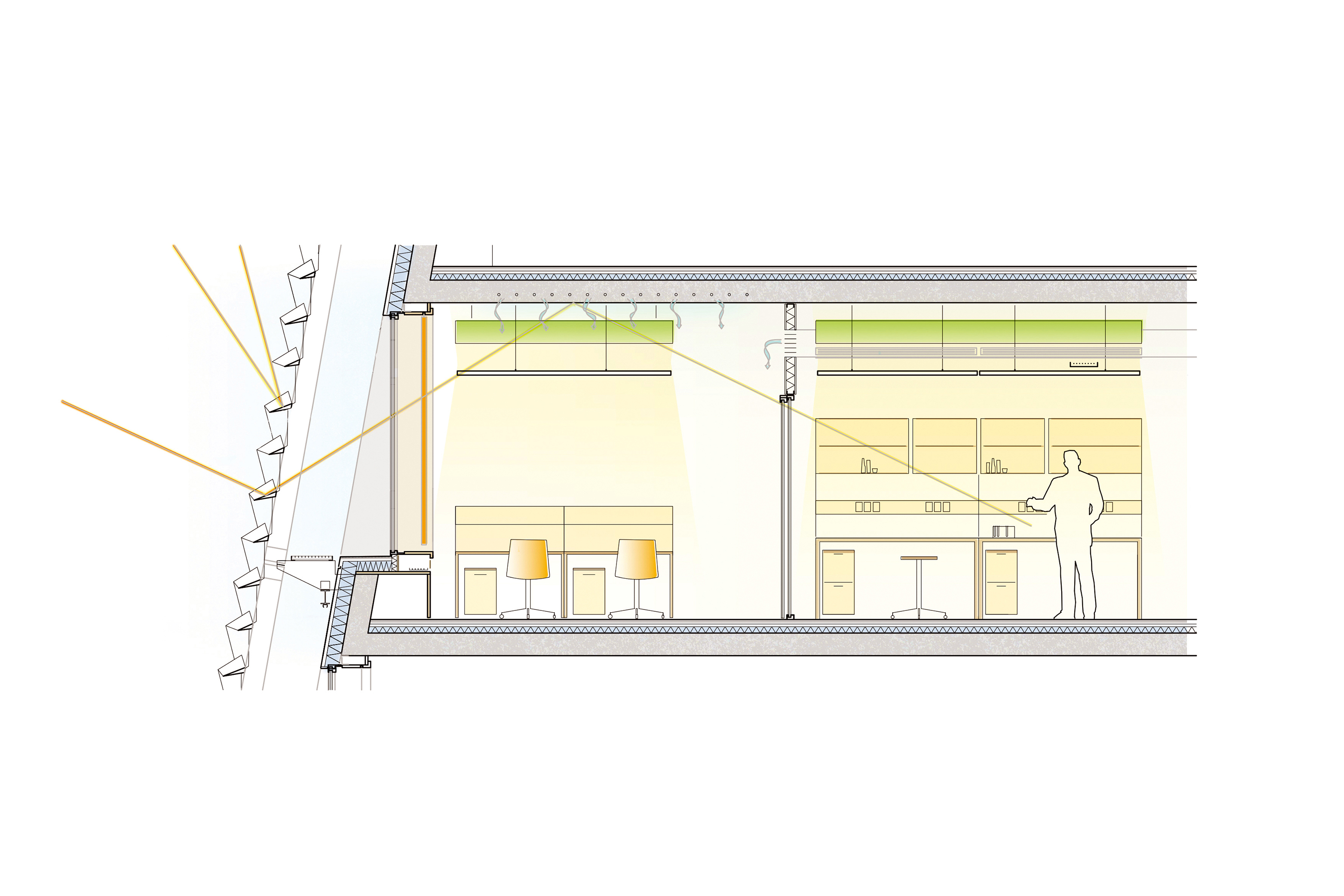 Agora Lausanne Fassade Laborbereich