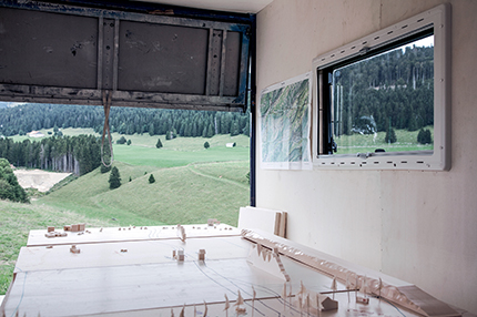 Atelier mobile, vue intérieure. L’Auberson (CH_FR), 09.2019