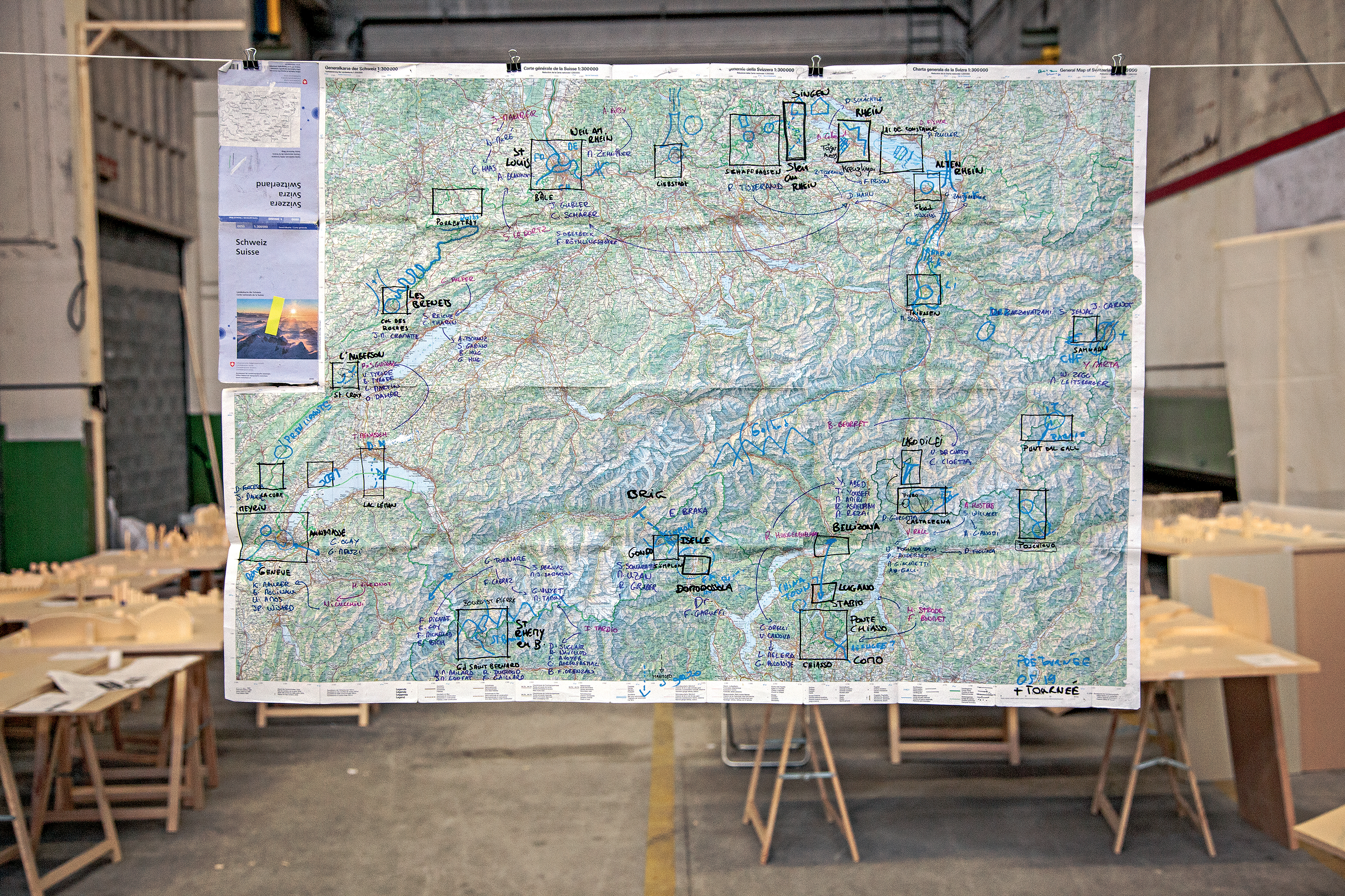 La carte du tour de Suisse