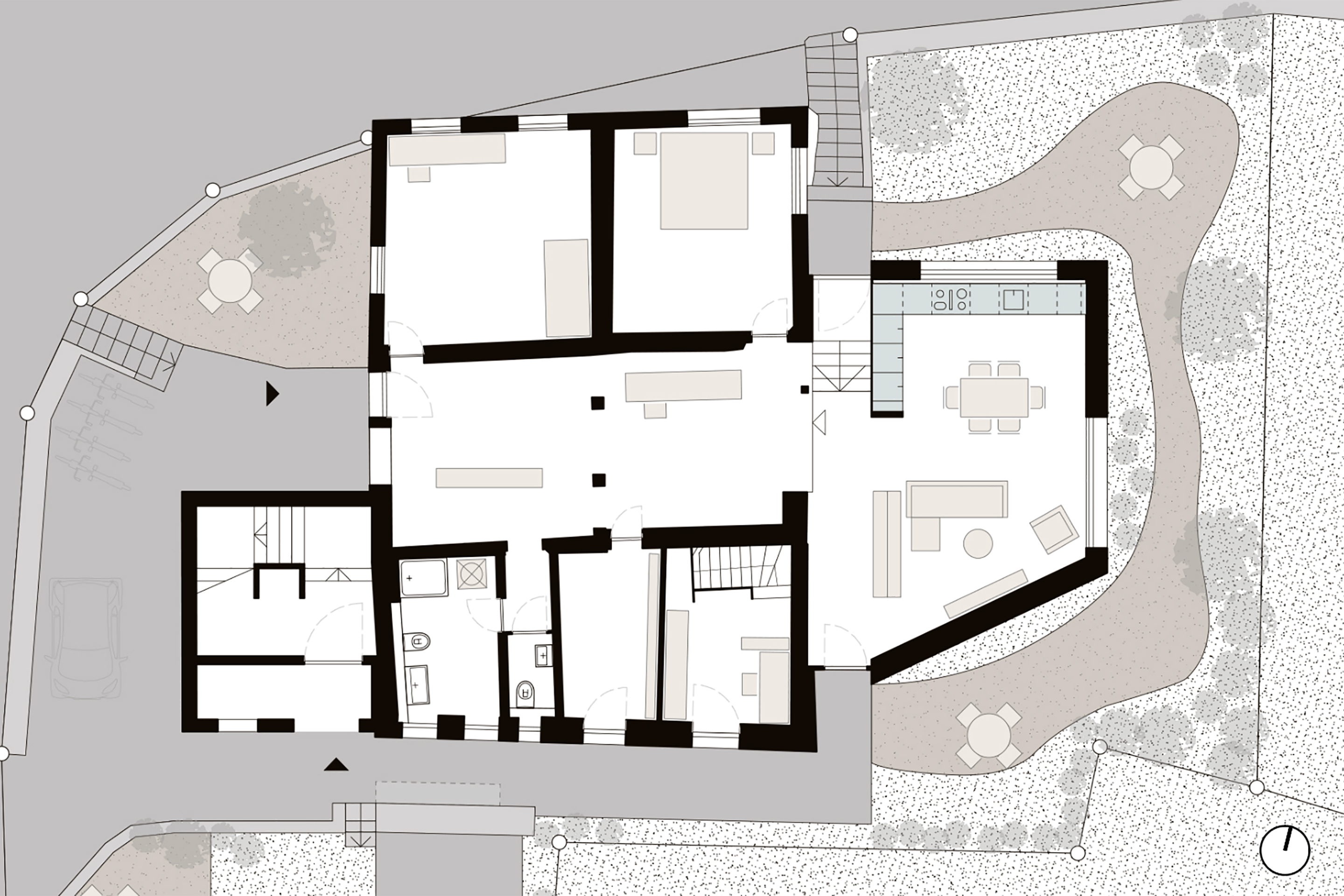 Mesmerhaus Grundriss EG