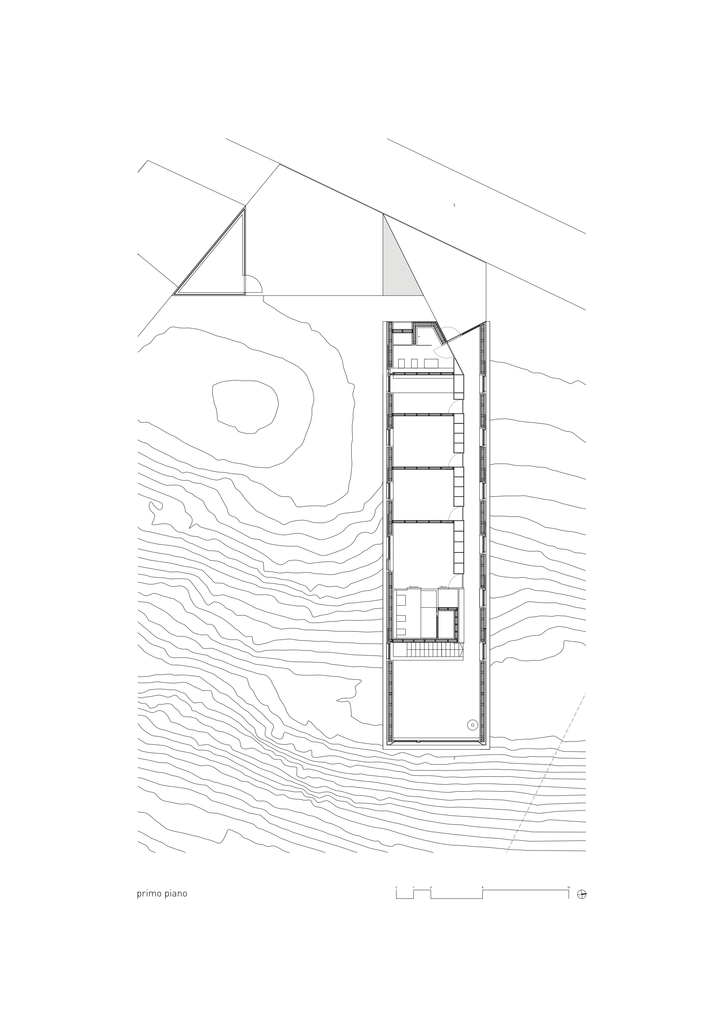 Casa a Fescoggia, pianta del primo piano