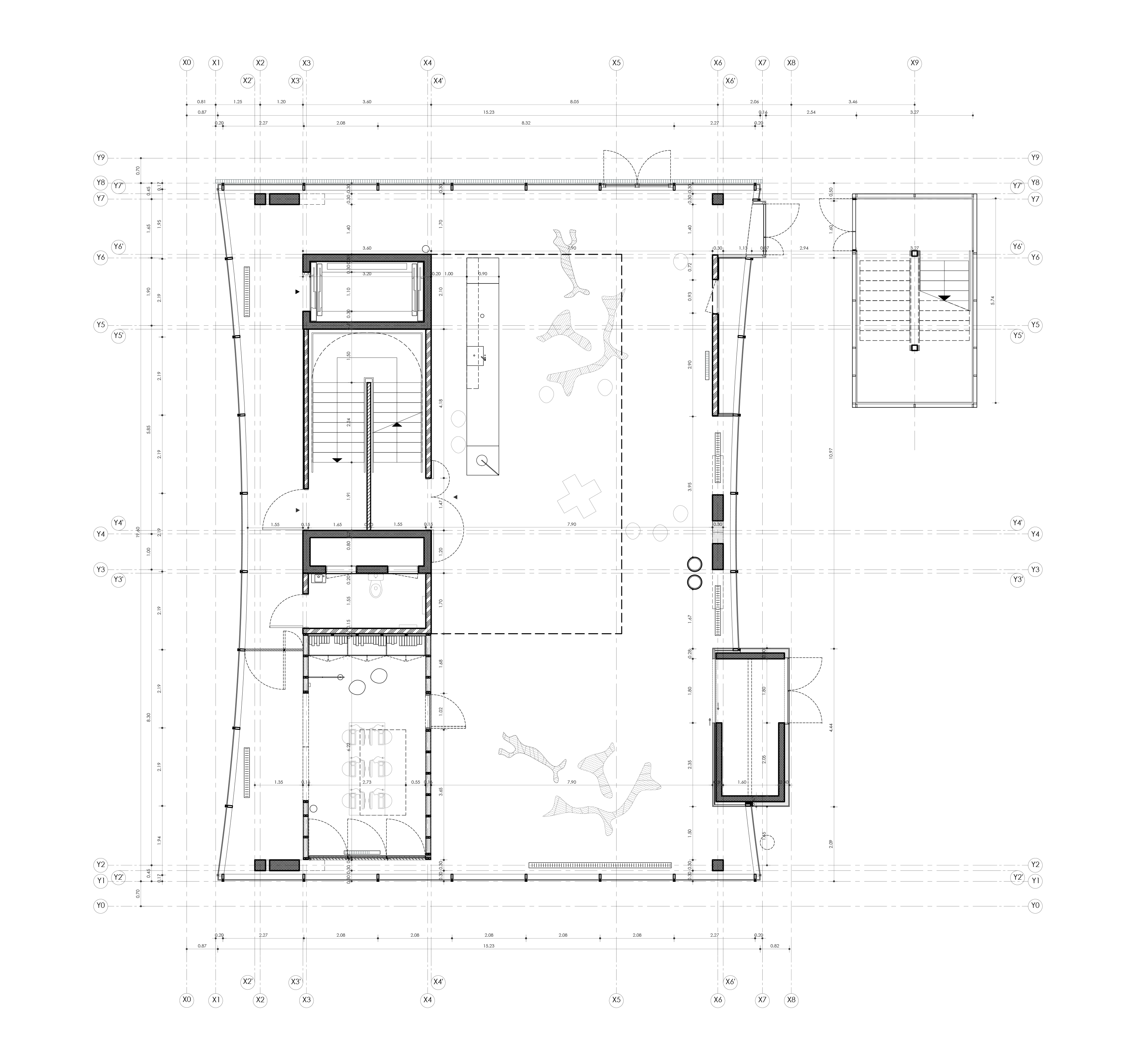 Bruther, Centro culturale e sportivo Saint-Blaise, Parigi, 2010-2014; pianta del piano terra