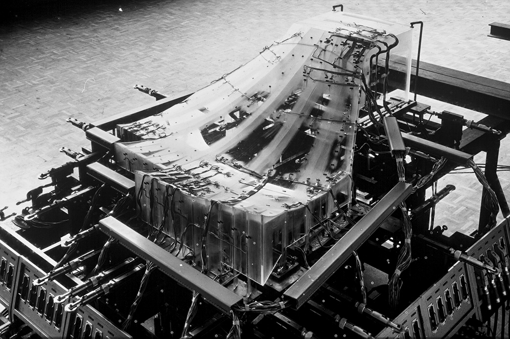 Heinz Hossdorf, Teatro comunale di Basilea, 1968-1975 (arch. Felix Schwarz, Rolf Gutmann). Modello per la determinazione delle sollecitazioni nella struttura del tetto, s.d.