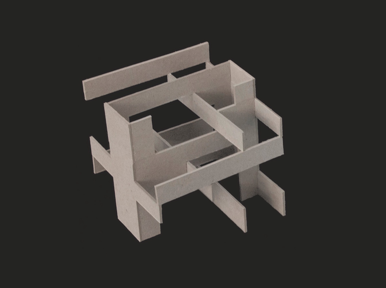 Sequenza di modelli che rappresenta il processo di ricerca spaziale dei progettisti.