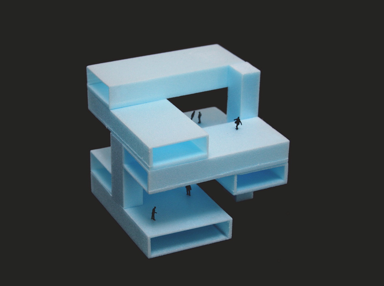 Sequenza di modelli che rappresenta il processo di ricerca spaziale dei progettisti.